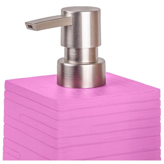 Entdecke Sanilo Badaccessoire-Set »Calero Pink«, (Kombi-Set, 2 tlg.),  bestehend aus Seifenspender und WC-Bürste, geriffelt auf