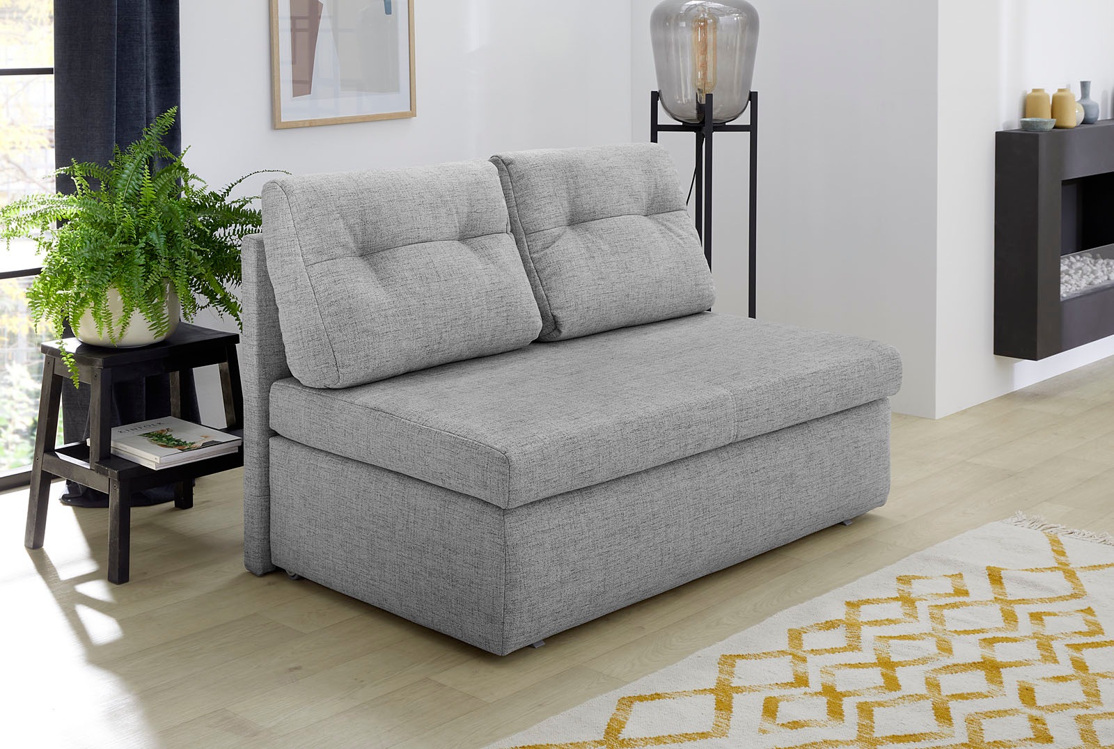 Image of Jockenhöfer Gruppe Schlafsofa "Torben, B: 130 cm, Liegefl. 126x191 cm" mit Bettfunktion, Bettkasten & Rückenkissen