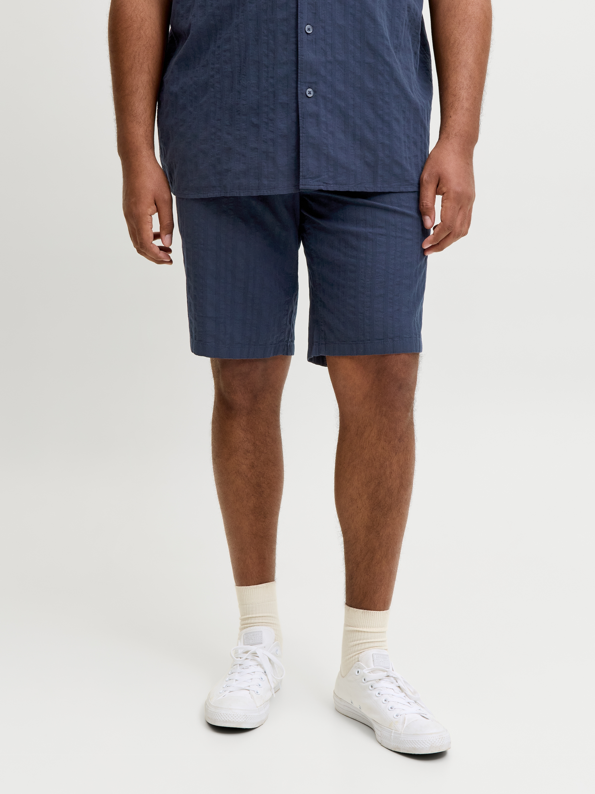 Image of Jack & Jones PlusSize Shorts "JPSTJAIDEN RIVIERA TEXTURE SHORT PLS" mit elastischem Bund