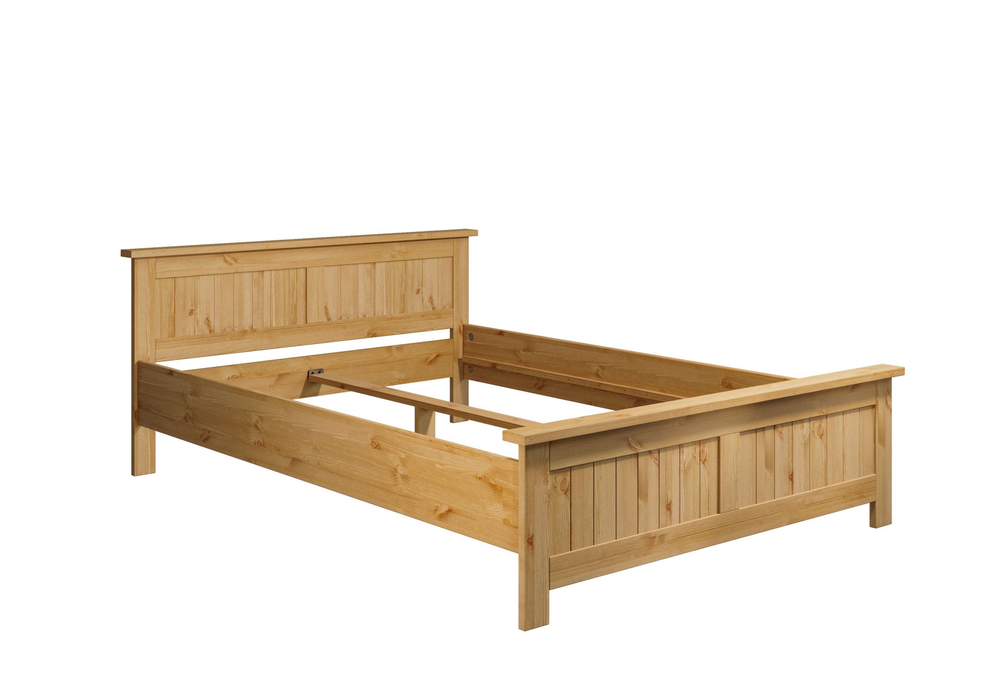 Home affaire Massivholzbett »Juventus, Bett, Massivholzbett, Holzbett, Bettrahmen«, (Breite/Belastbarkeit 140cm/180 KG), Breite 90 cm, aus massiver Kiefer, FSC®-zertifiziert