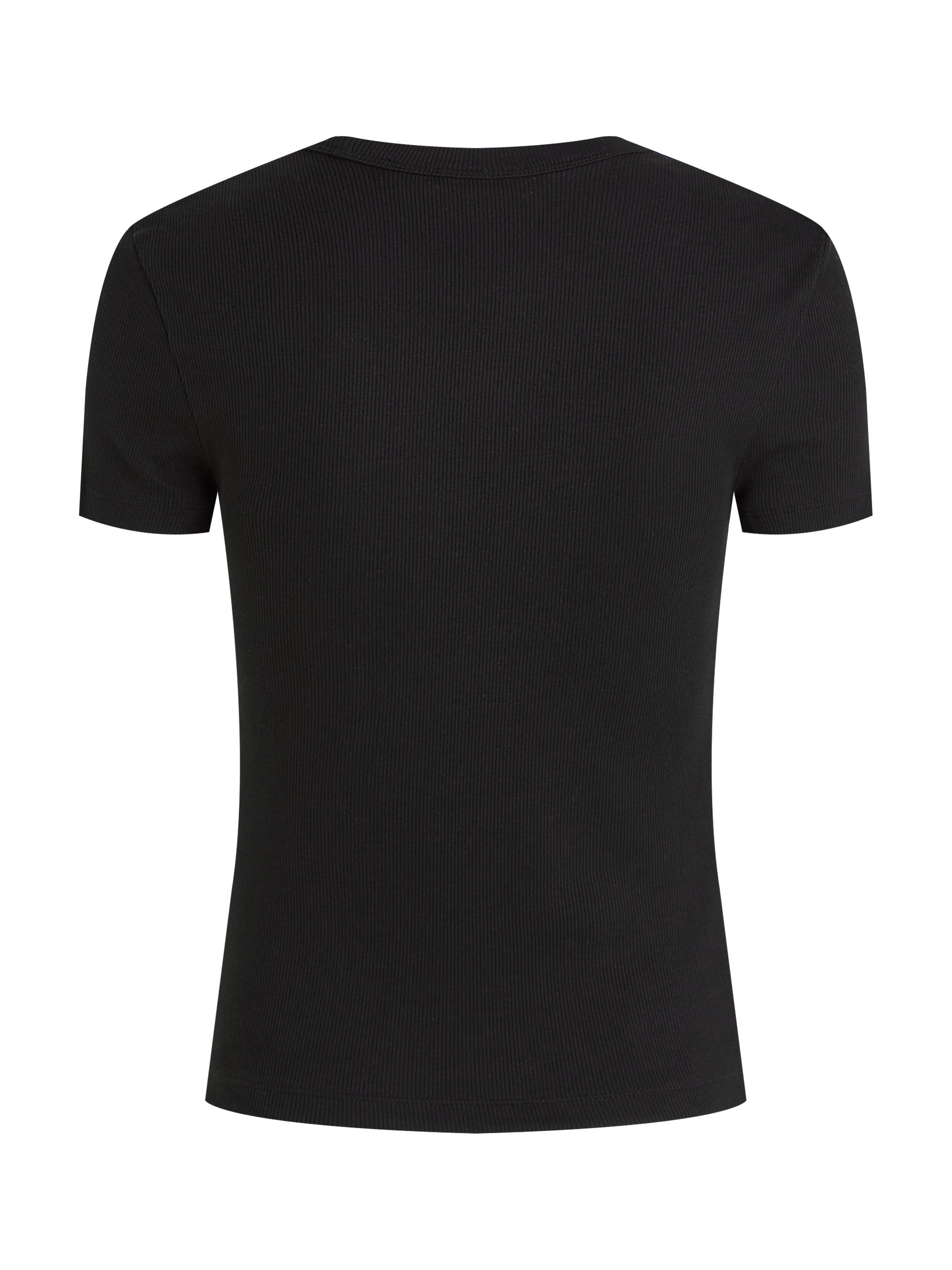 Calvin Klein Jeans T-Shirt »WOVEN LABEL RIB FITTED TEE«, mit Logo