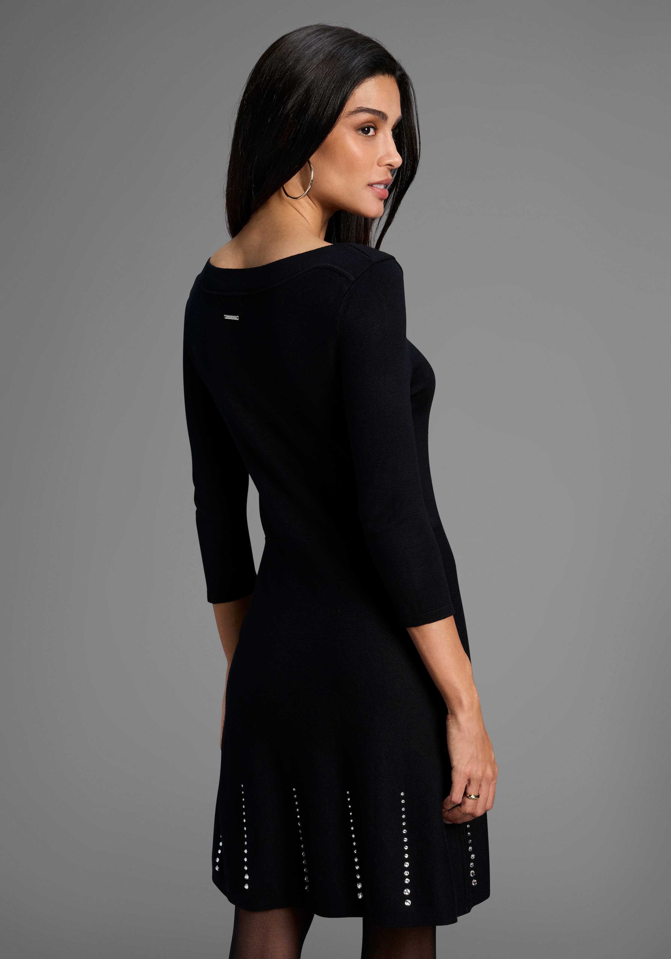 Bruno Banani Strickkleid, mit glitzerndem Detail