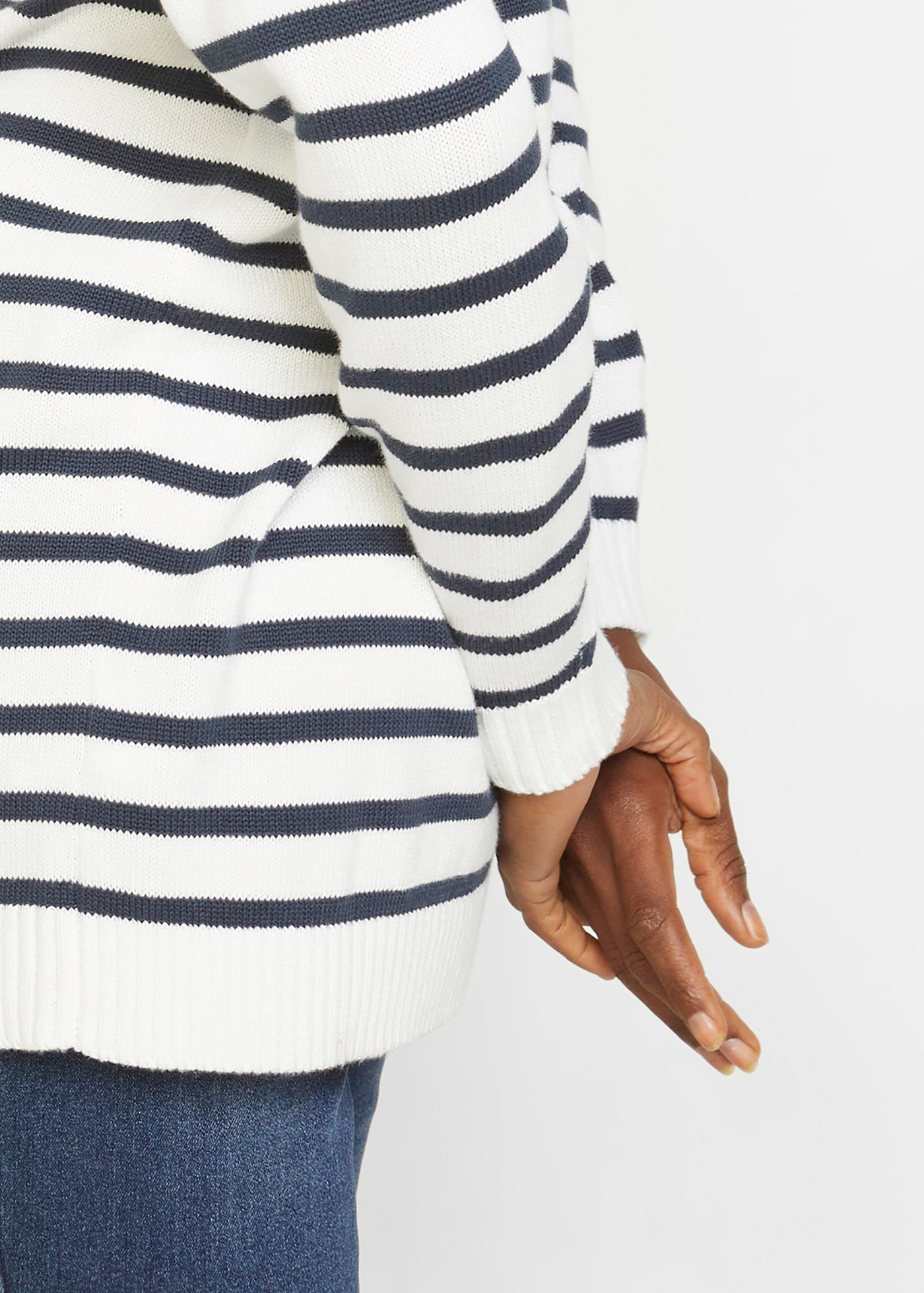 bonprix Troyer aus Baumwollmischung, mit Reissverschluss, lässig geschnitten