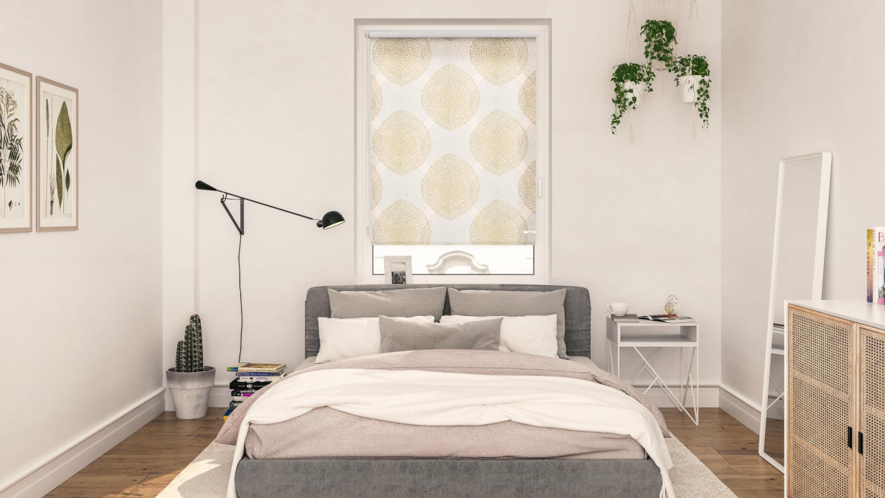 LICHTBLICK ORIGINAL Seitenzugrollo »Rollo Klemmfix, ohne Bohren, blickdicht, Stripy Boho Drop India«, blickdicht, Sichtschutz-Blendschutz, freihängend