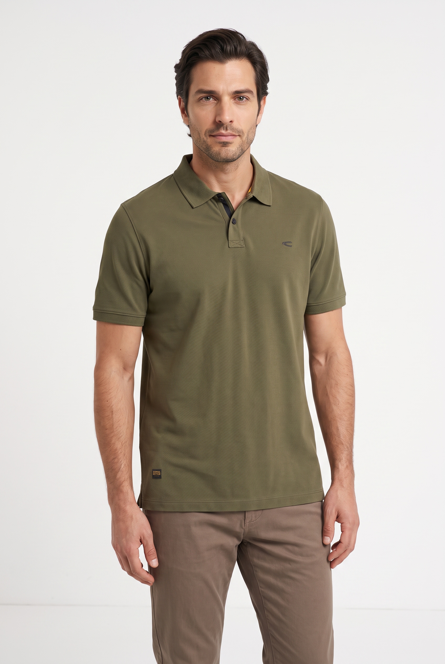 camel active Polo manches courtes, avec broderie logo