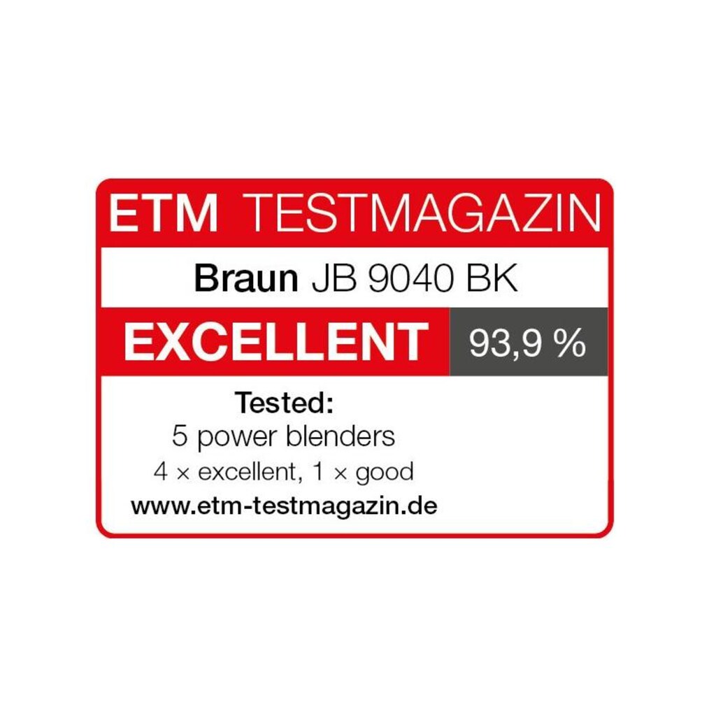 Braun Standmixer »PowerBlend 9 JB9040BK«, 1600 W