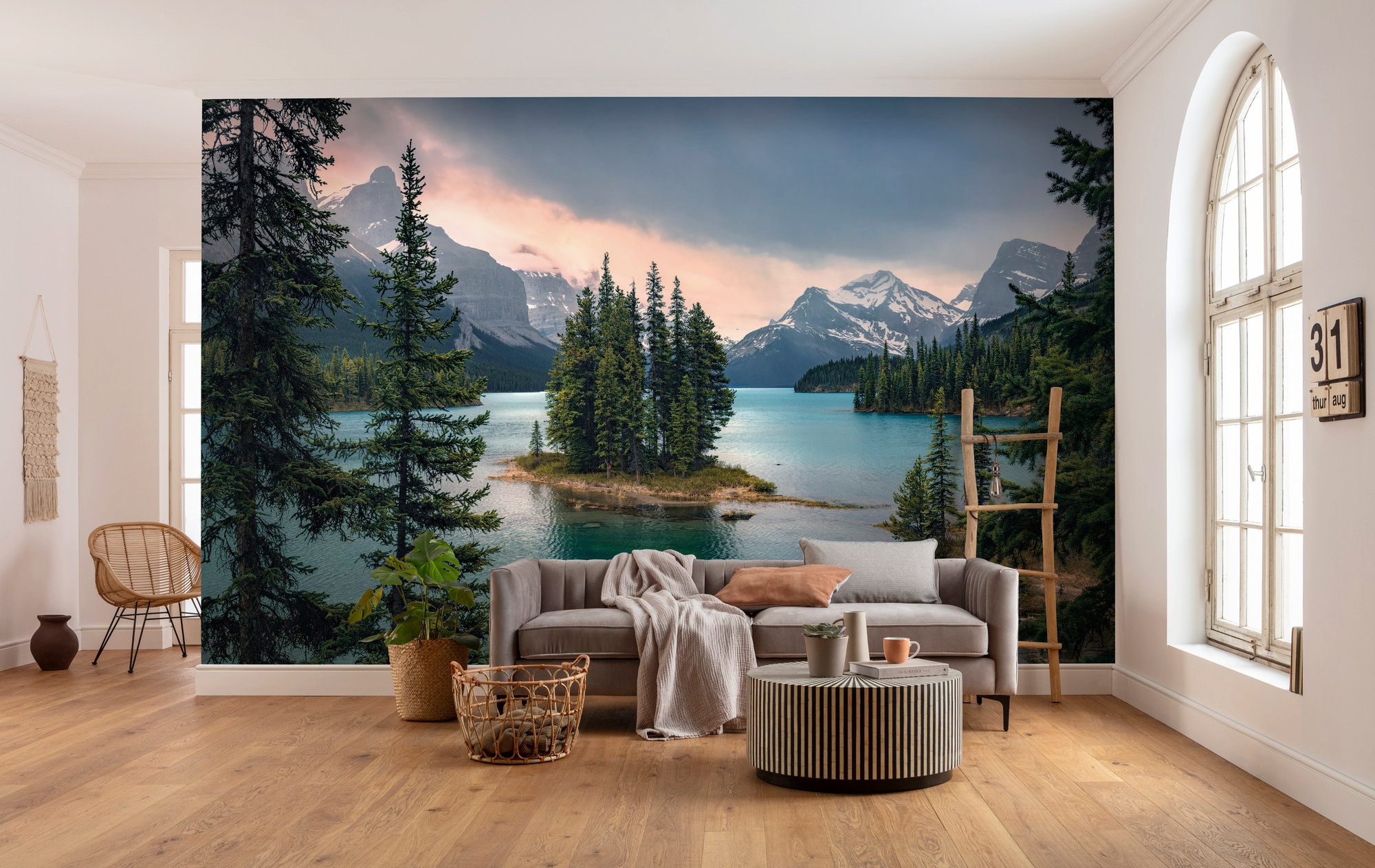 Komar Vliestapete "Digitaldruck Vlies - Spirit Island - Größe 450 x 280 cm" bedruckt glatt Wohnzimmer, Schlafzimmer