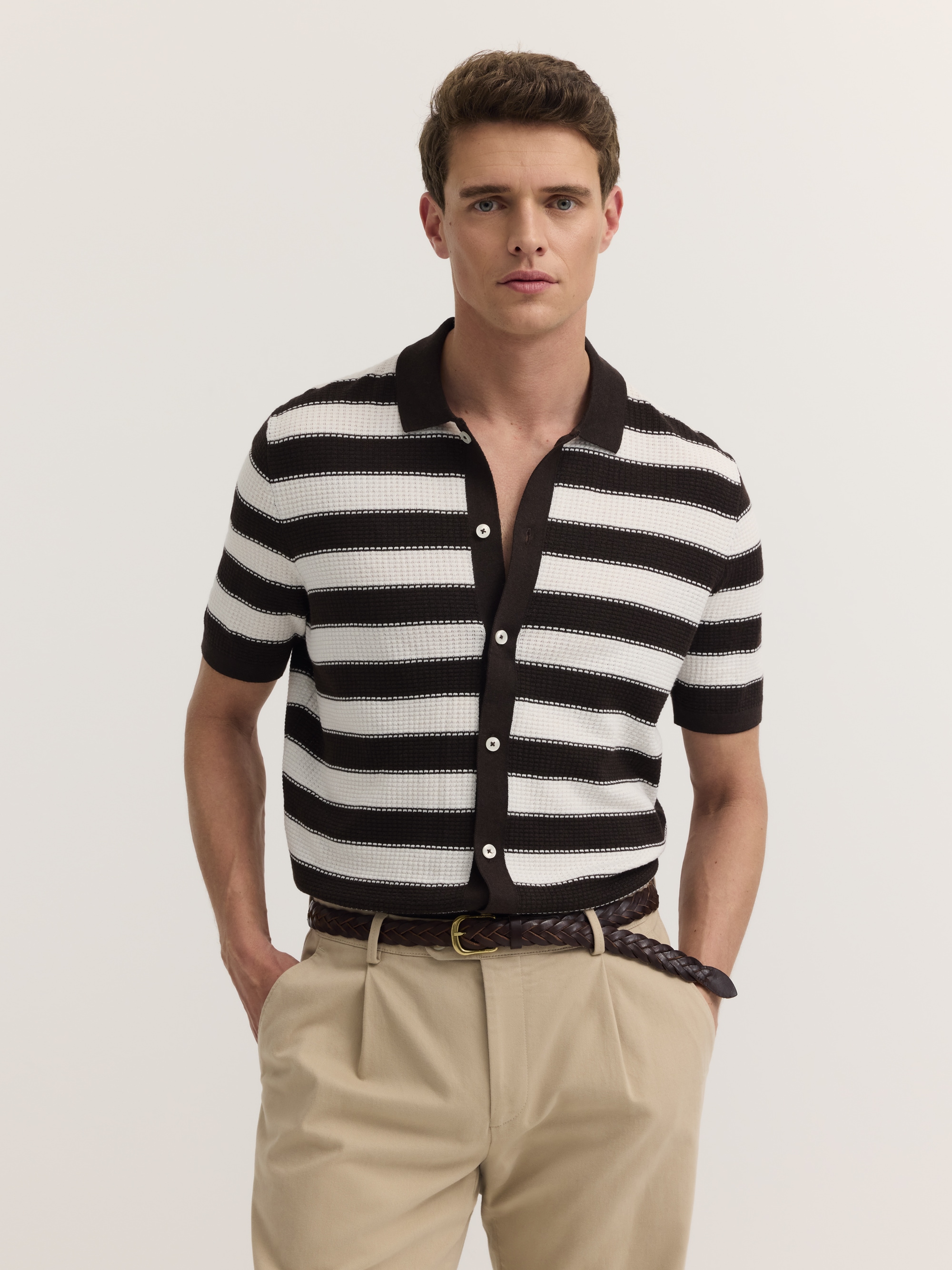 Image of bugatti Poloshirt Regular Fit mit Blockstreifen