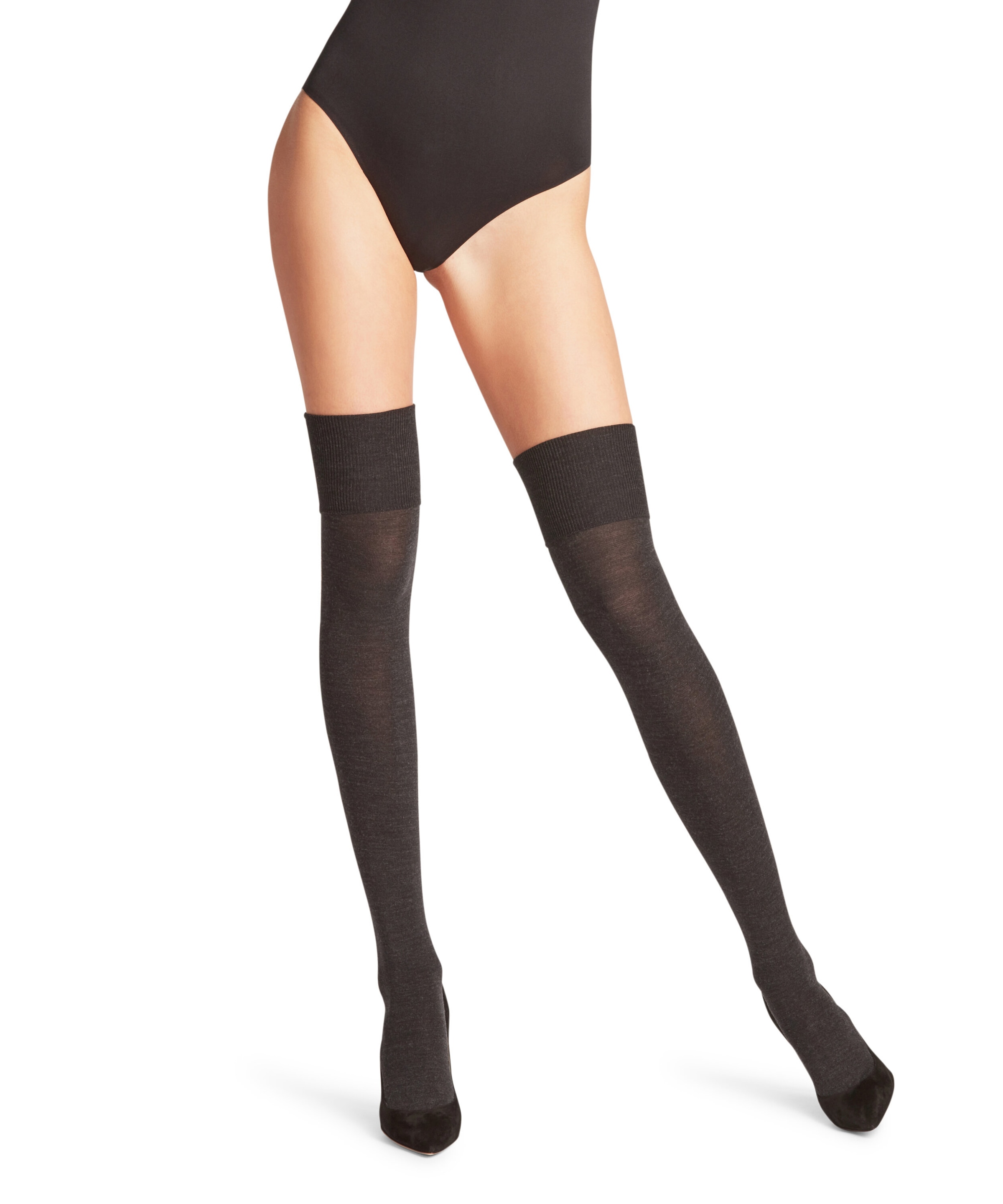 FALKE Overknees »Softmerino« mit Merinowolle aussen, feuchtigkeitsregulierend, atmungsaktiv