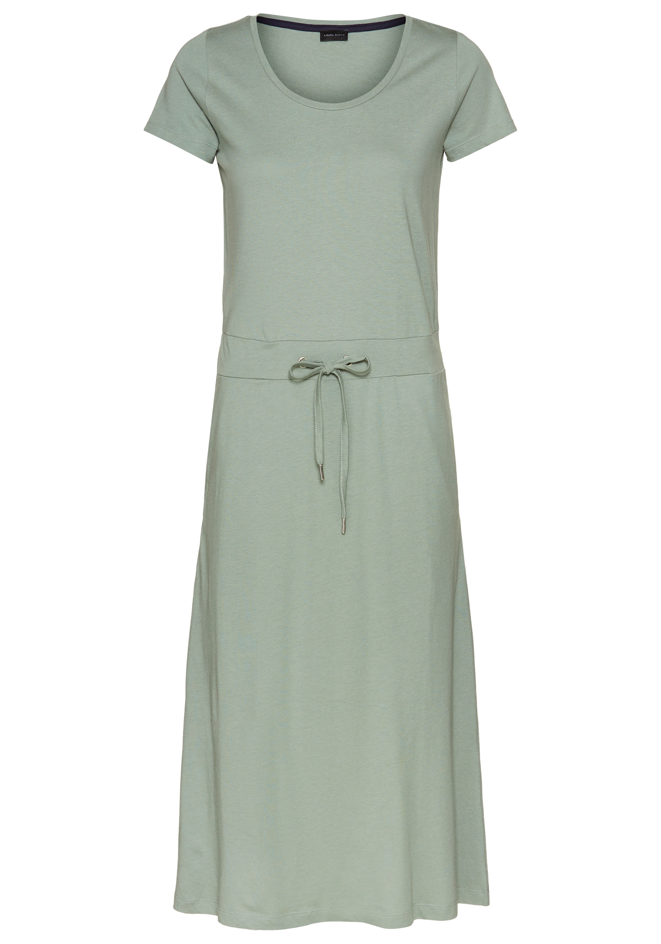 Laura Scott Sommerkleid »mit Bindeband aus softem und atmungsaktivem Jersey« im Basic-Stil - in unifarben, geblümt oder gestreifter Optik