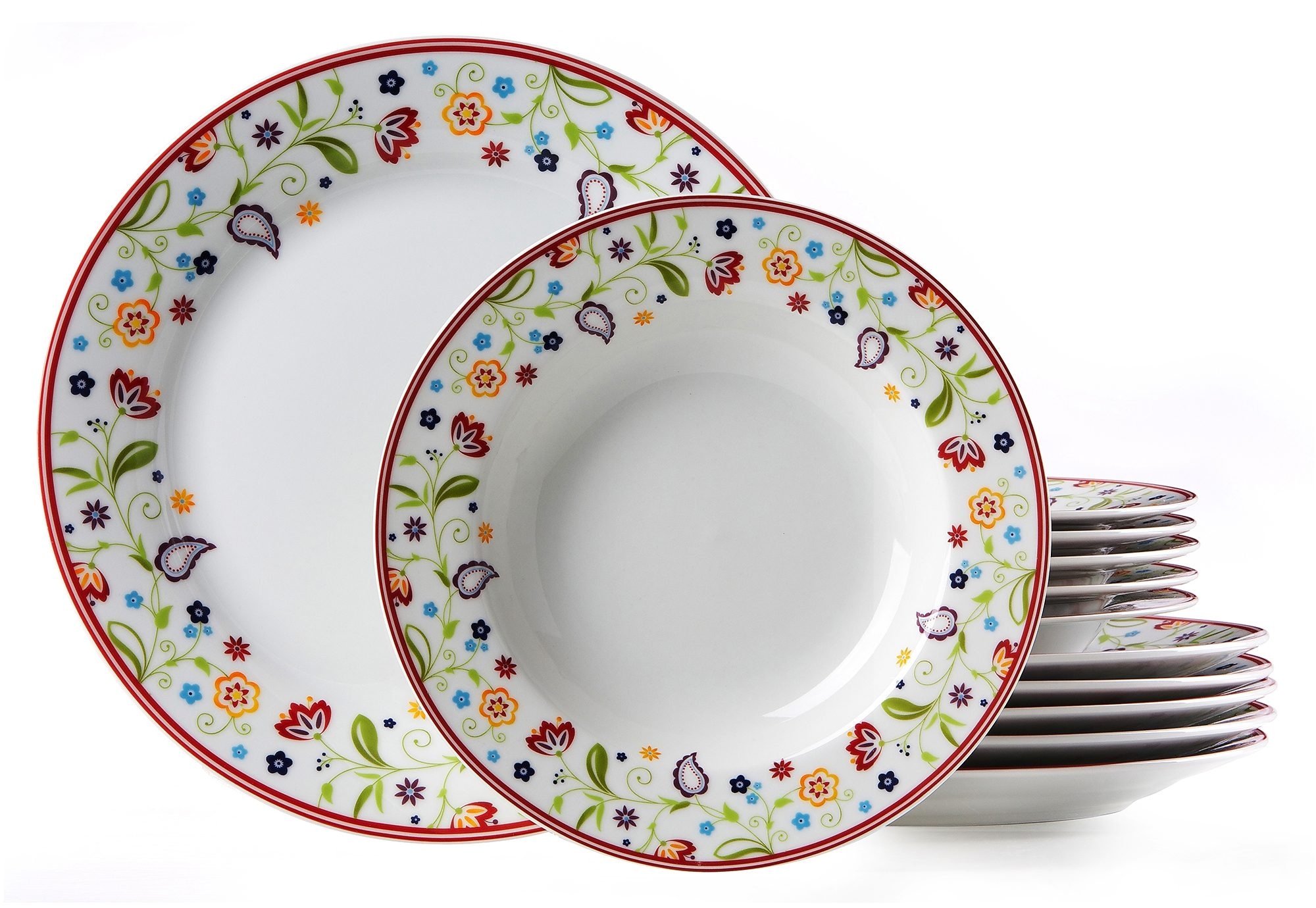 Image of Ritzenhoff & Breker Tafelservice "Doppio Shanti, Teller Set, Geschirr-Set" 12 Teile, für 6 Personen