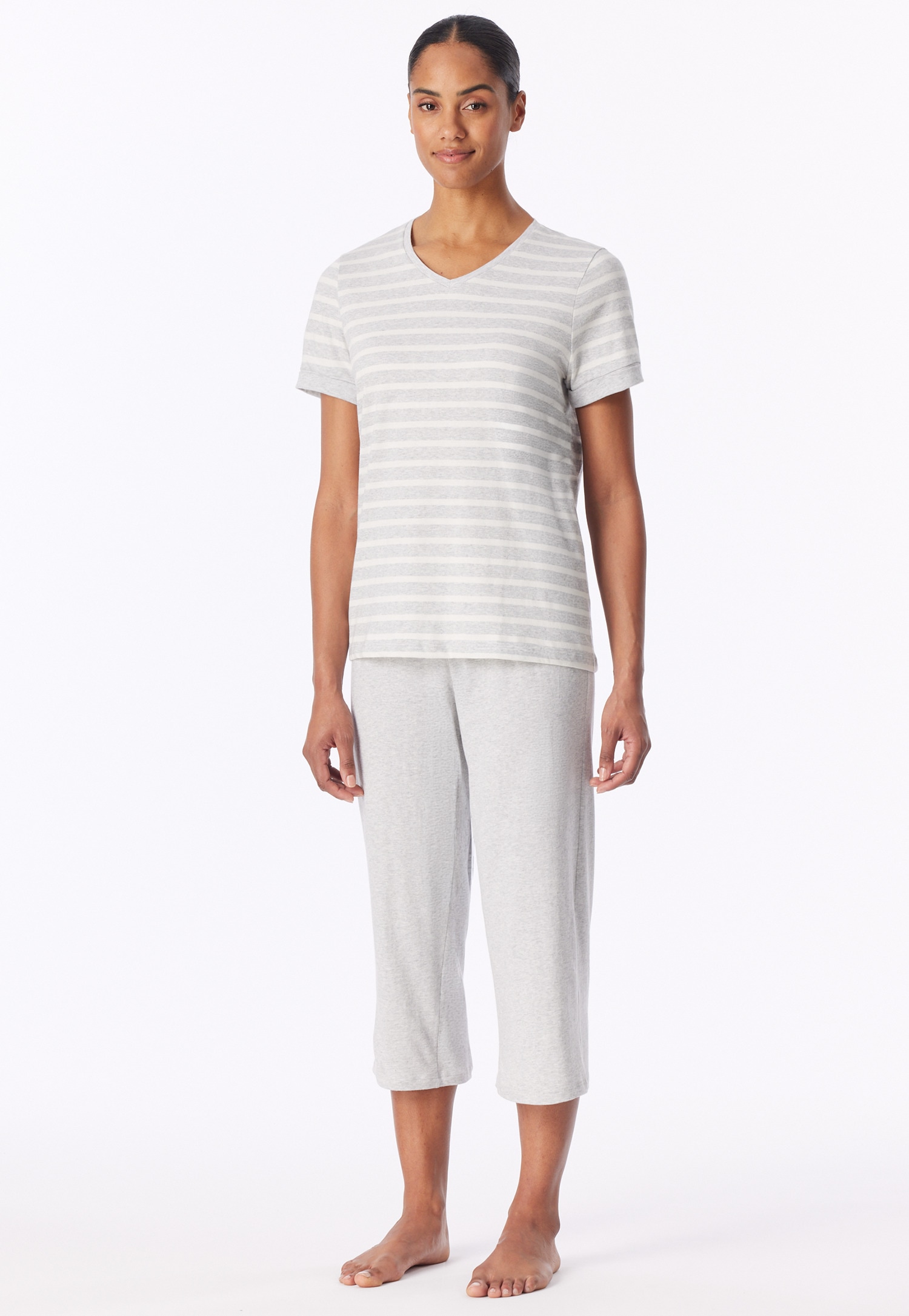 Schiesser »Casual Essentials« 2tlg.,  mit modisch umgeschlagenen Ärmeln