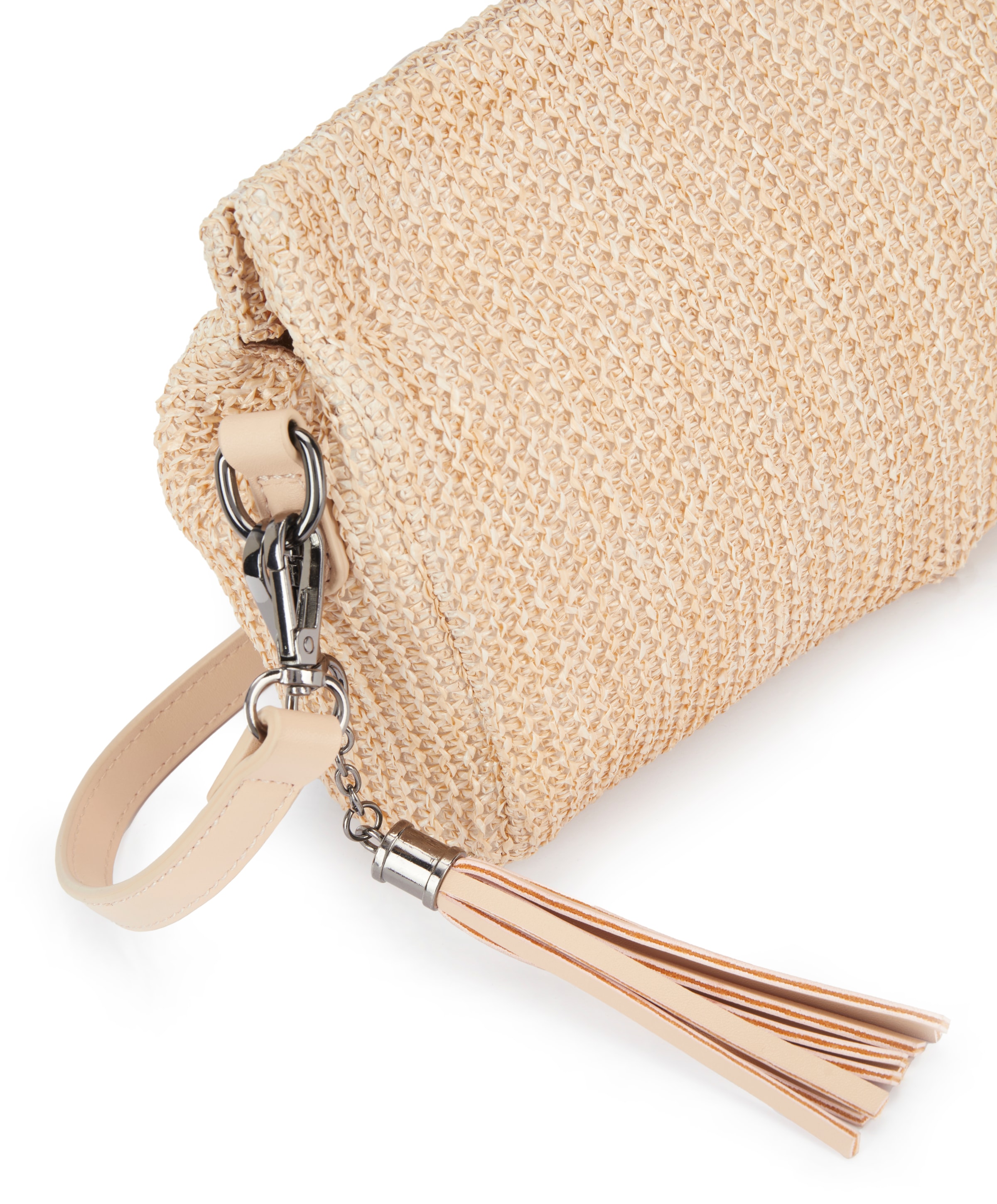 Vivance Sac à bandoulière »Clutch« Handtasche,Schultertasche,Tragetasche,Crossbody Bag, Bast-Optik VEGAN
