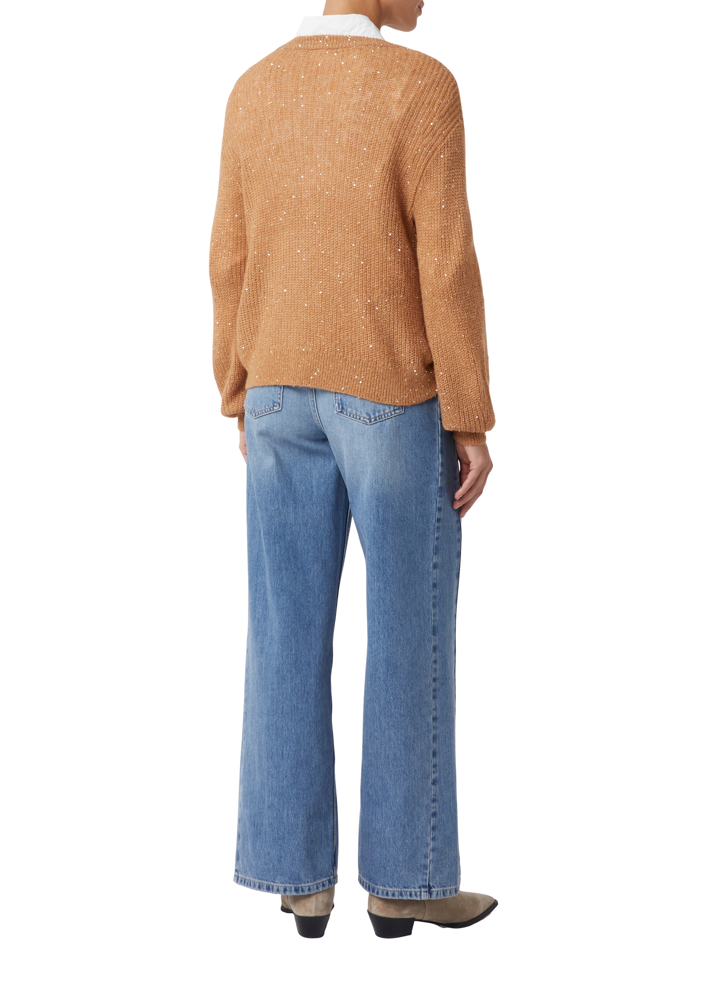 Comma Pull en tricot avec détails pailletés