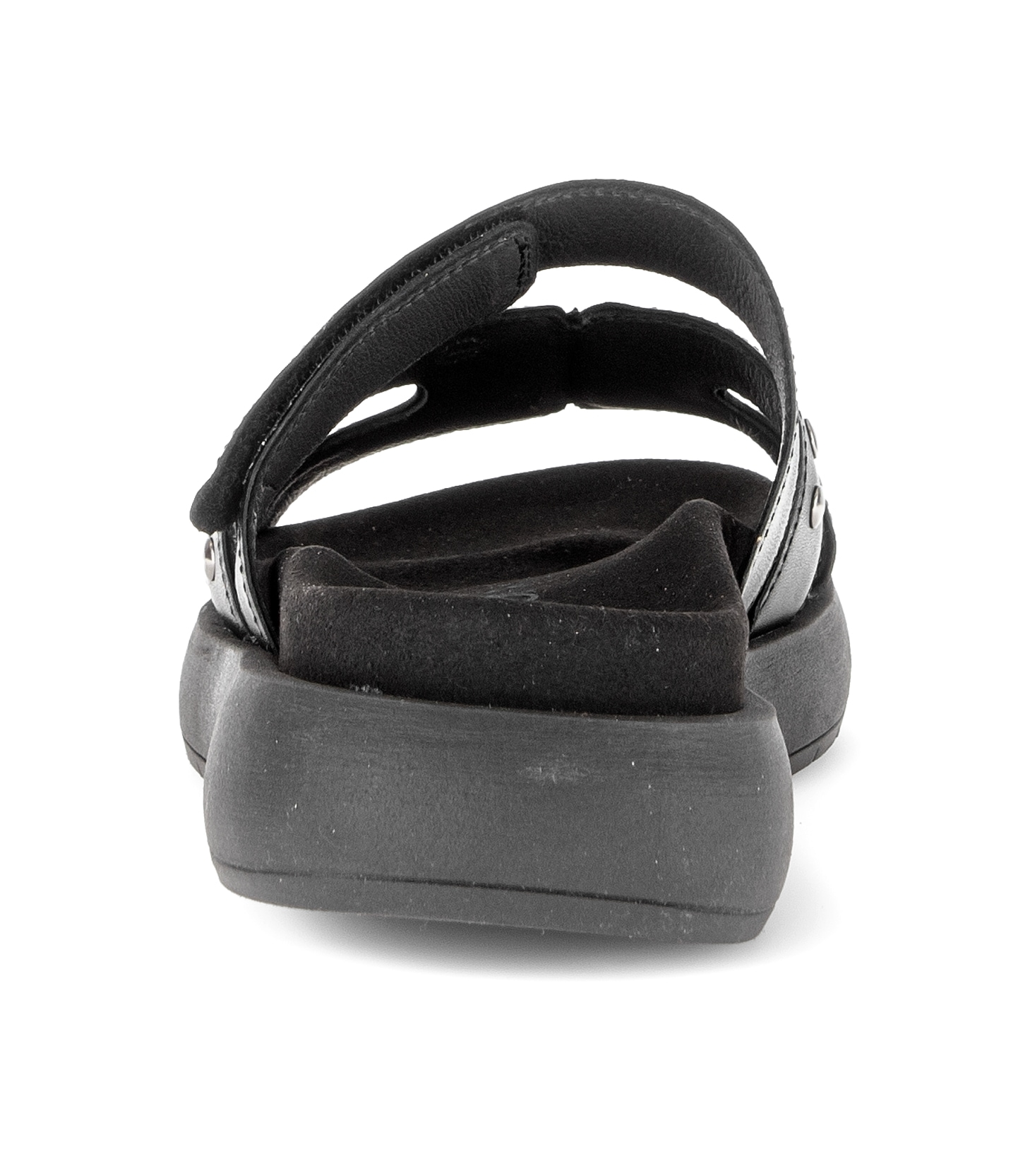 Gabor Pantolette  Plateau, Sommerschuh, Schlupfschuh mit glänzenden Nieten besetzt