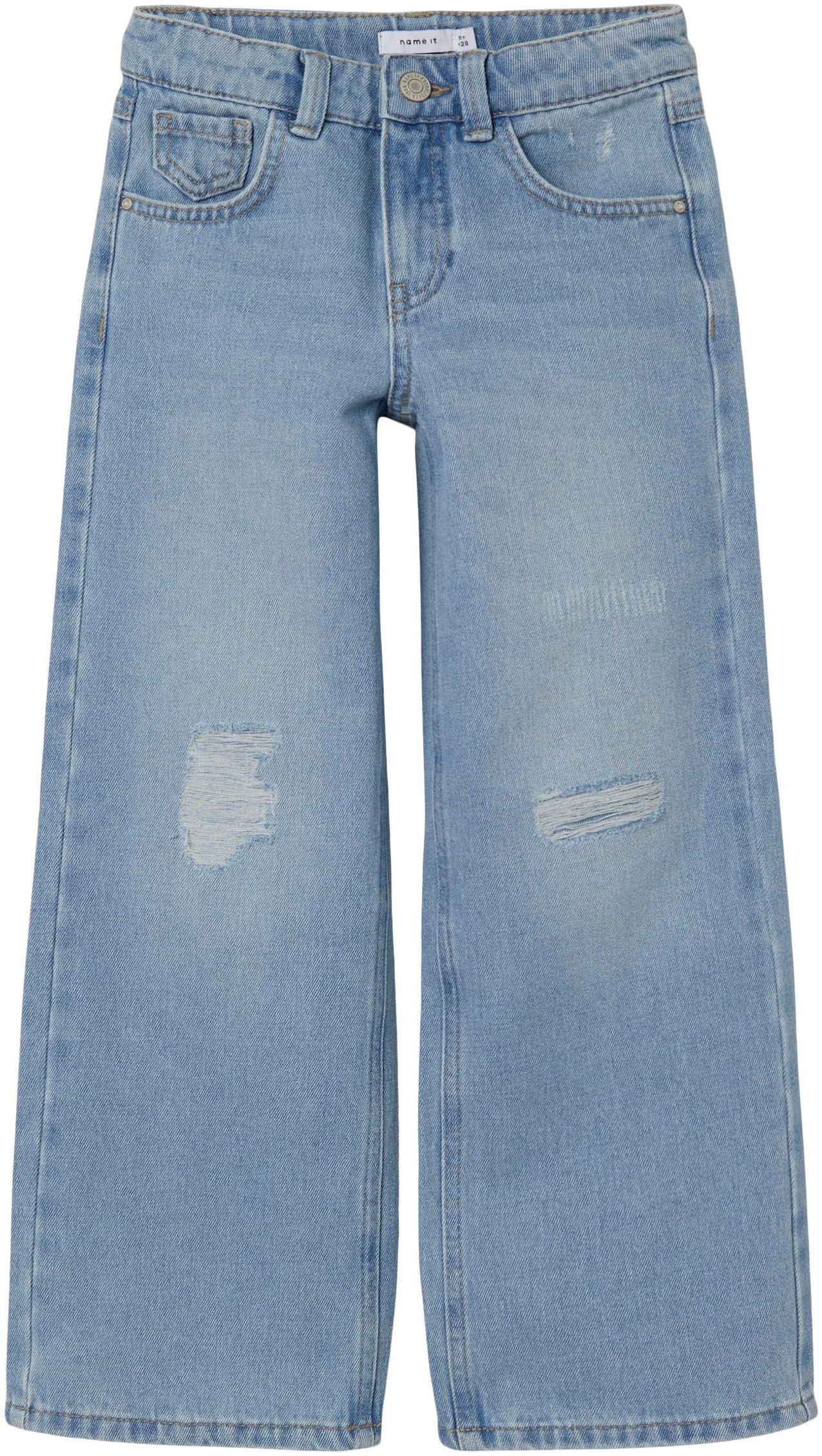 Name It 5-Pocket-Jeans »NKFROSE HW WIDE JEANS 141«, mit Destroyed Effekt