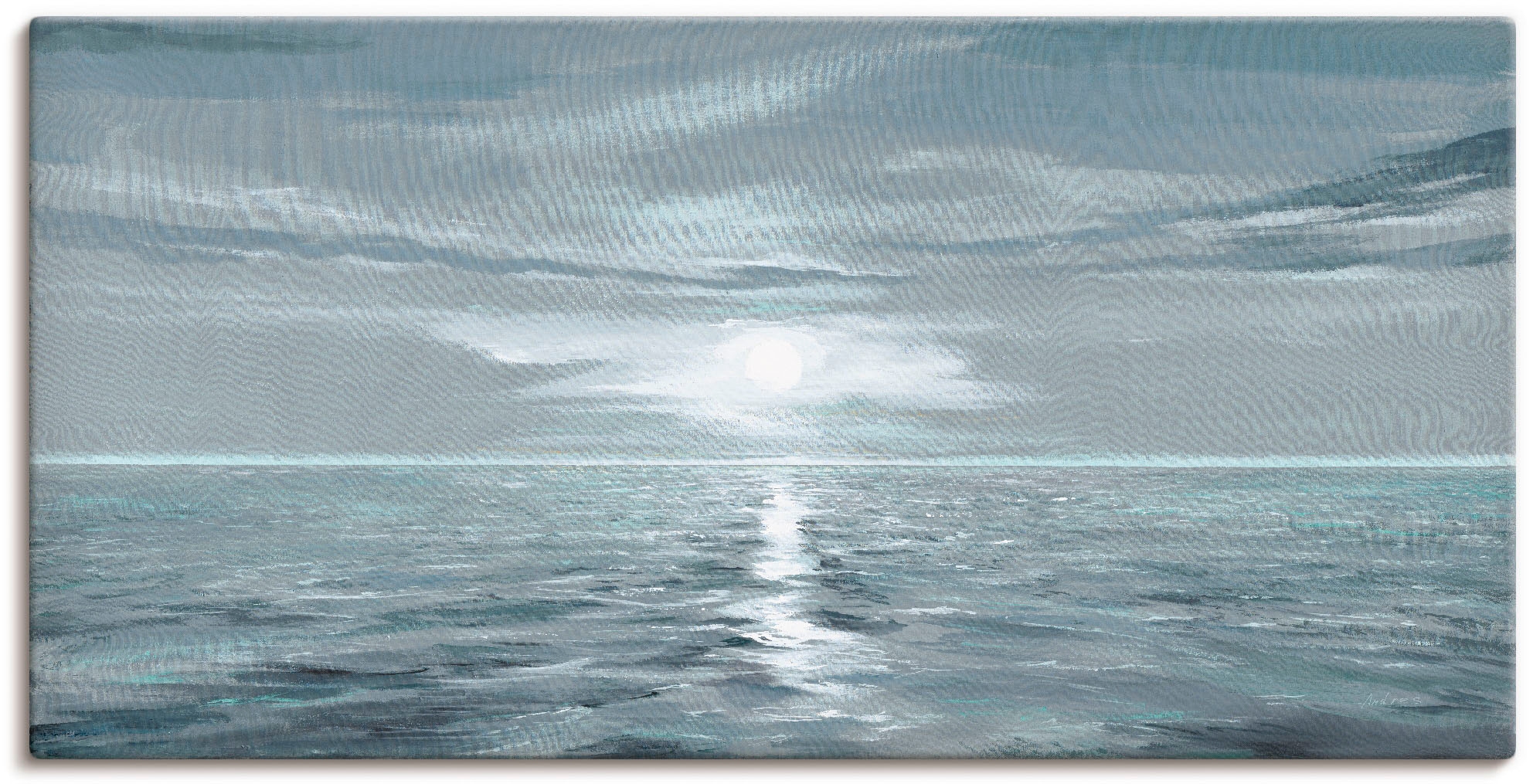 Image of Artland Wandbild "Eisblaues Meer" Gewässer 1 Stk. tlg. als Leinwandbild, Poster in verschied. Grössen