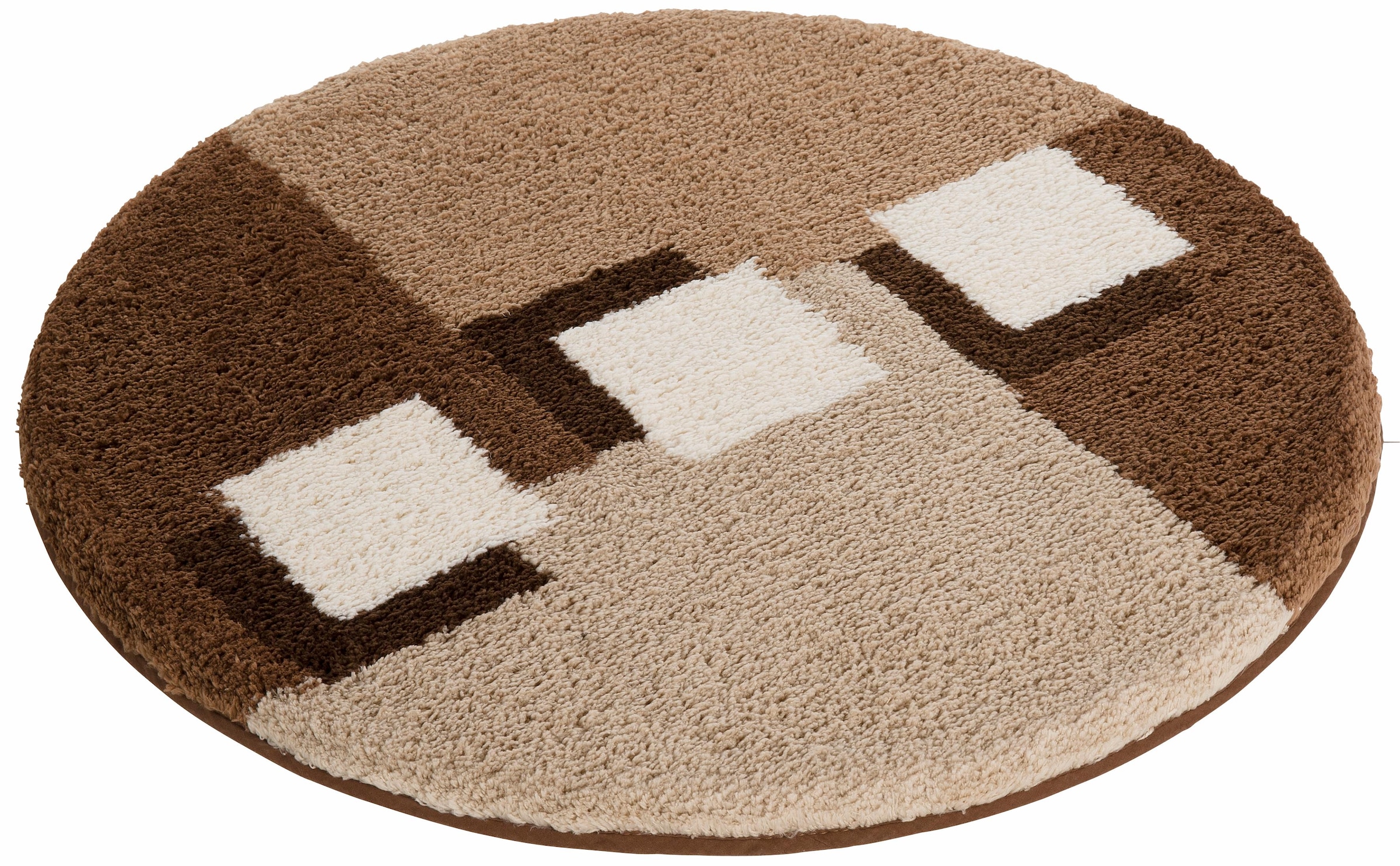 my home Badematte »Ada, Badvorleger, Badezimmer Teppich«, rutschhemmend beschichtet, schnell trocknend-strapazierfähig-fussbodenheizungsgeeignet, Badteppich, Badematten auch als 3 teiliges Set erhältlich