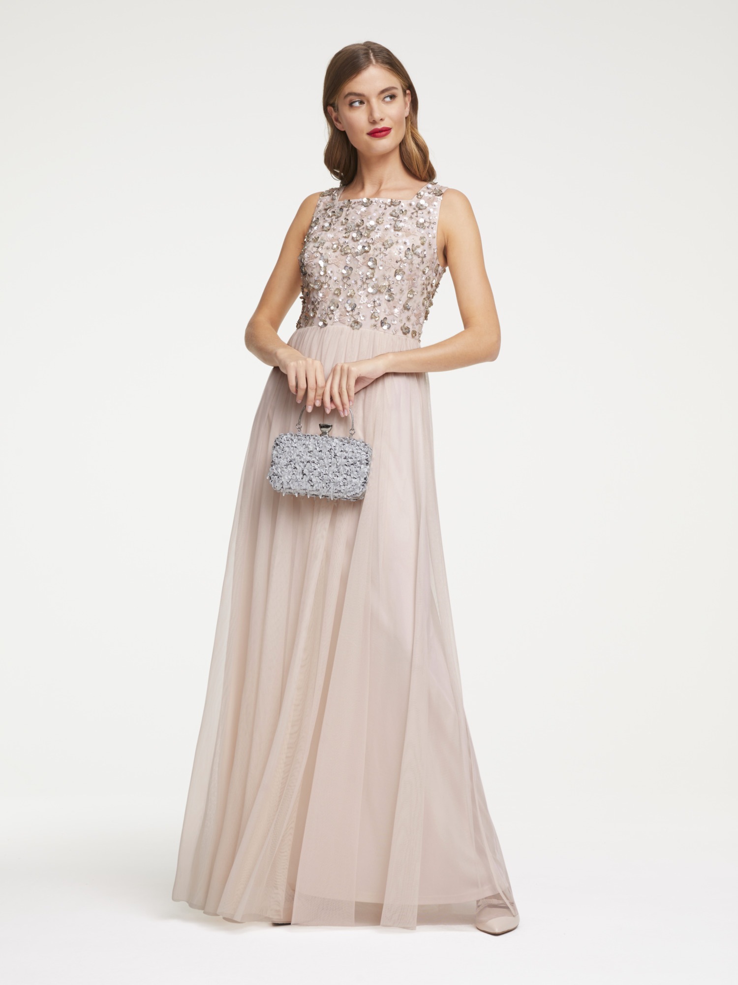 Abendkleid mit Pailletten