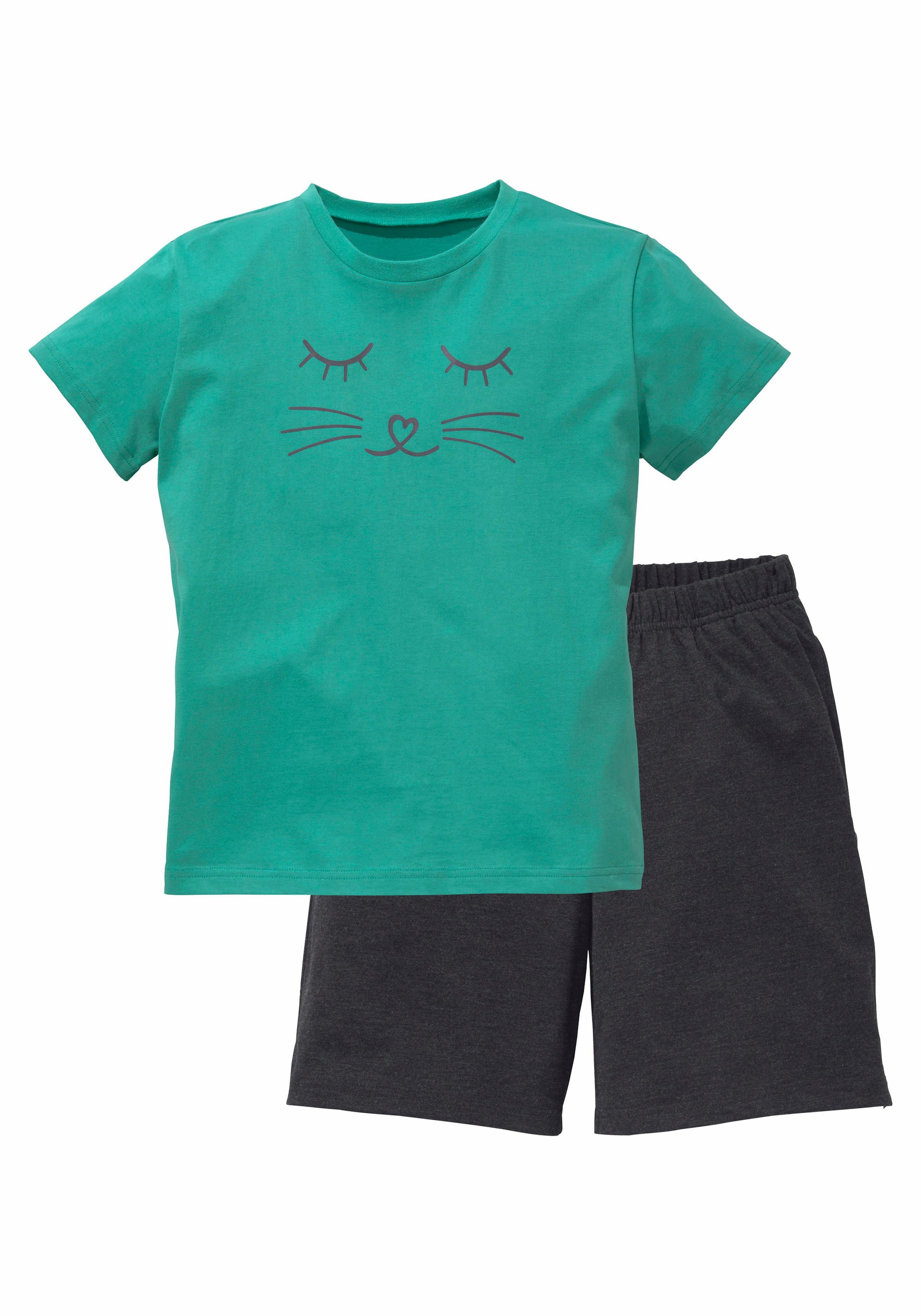 Image of Vivance Pyjama 1 Stück, 2 tlg. Schlafanzug mit Cat Print