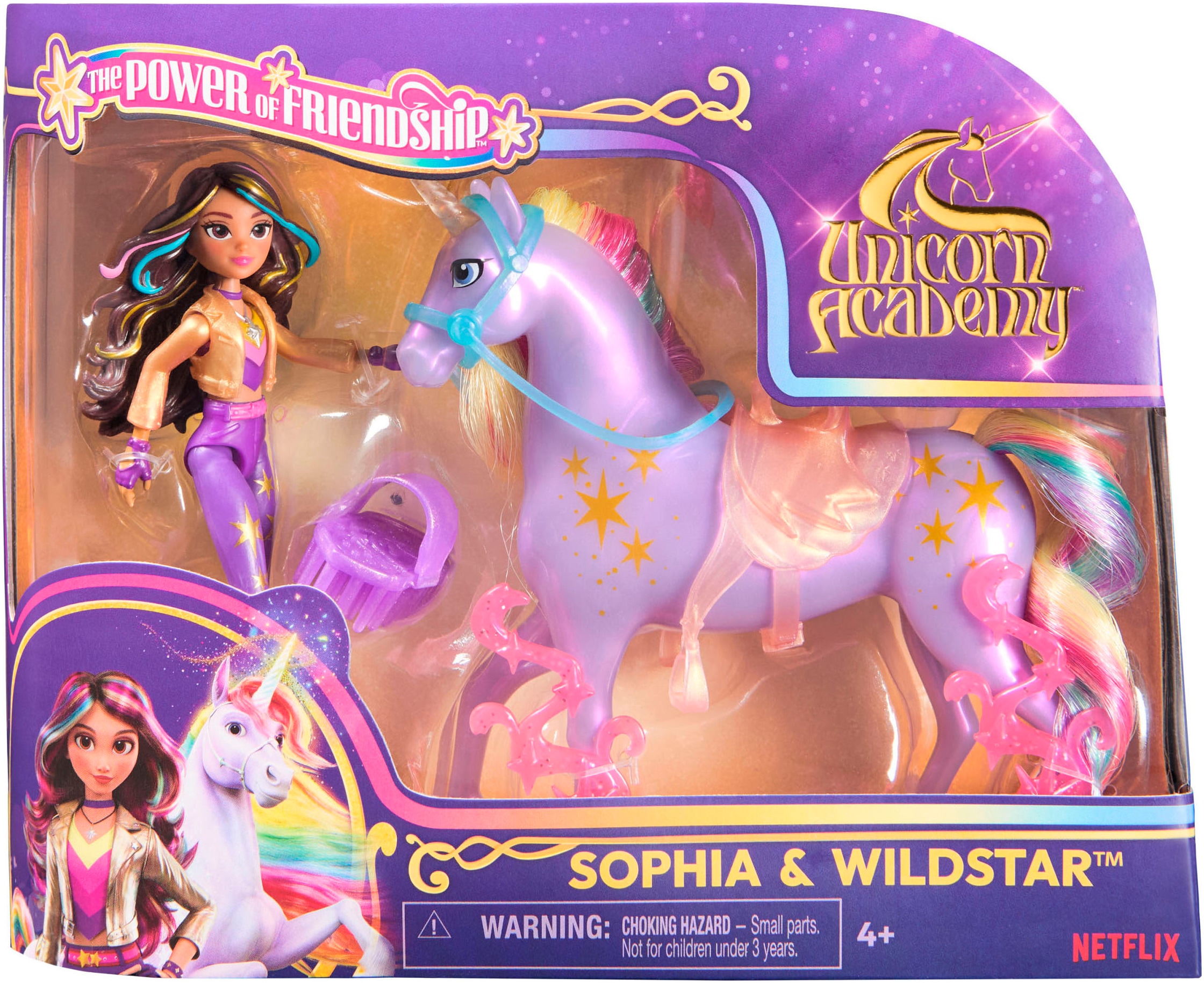 Spin Master Anziehpuppe »Unicorn Academy - Sophia & Einhorn Wildstar« mit echter Mähne
