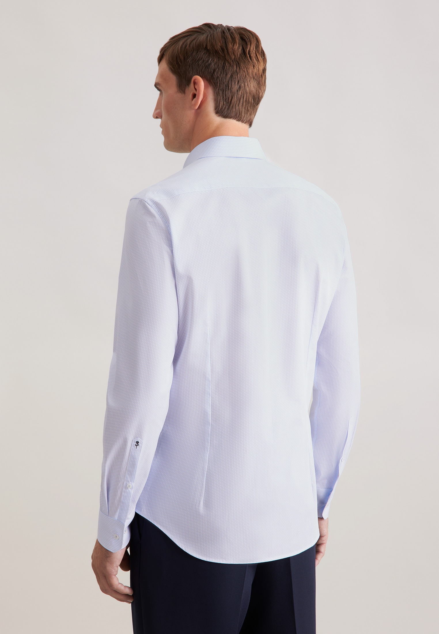 seidensticker Businesshemd »Schwarze Rose« Shaped 1/1 Kentkragen Druck