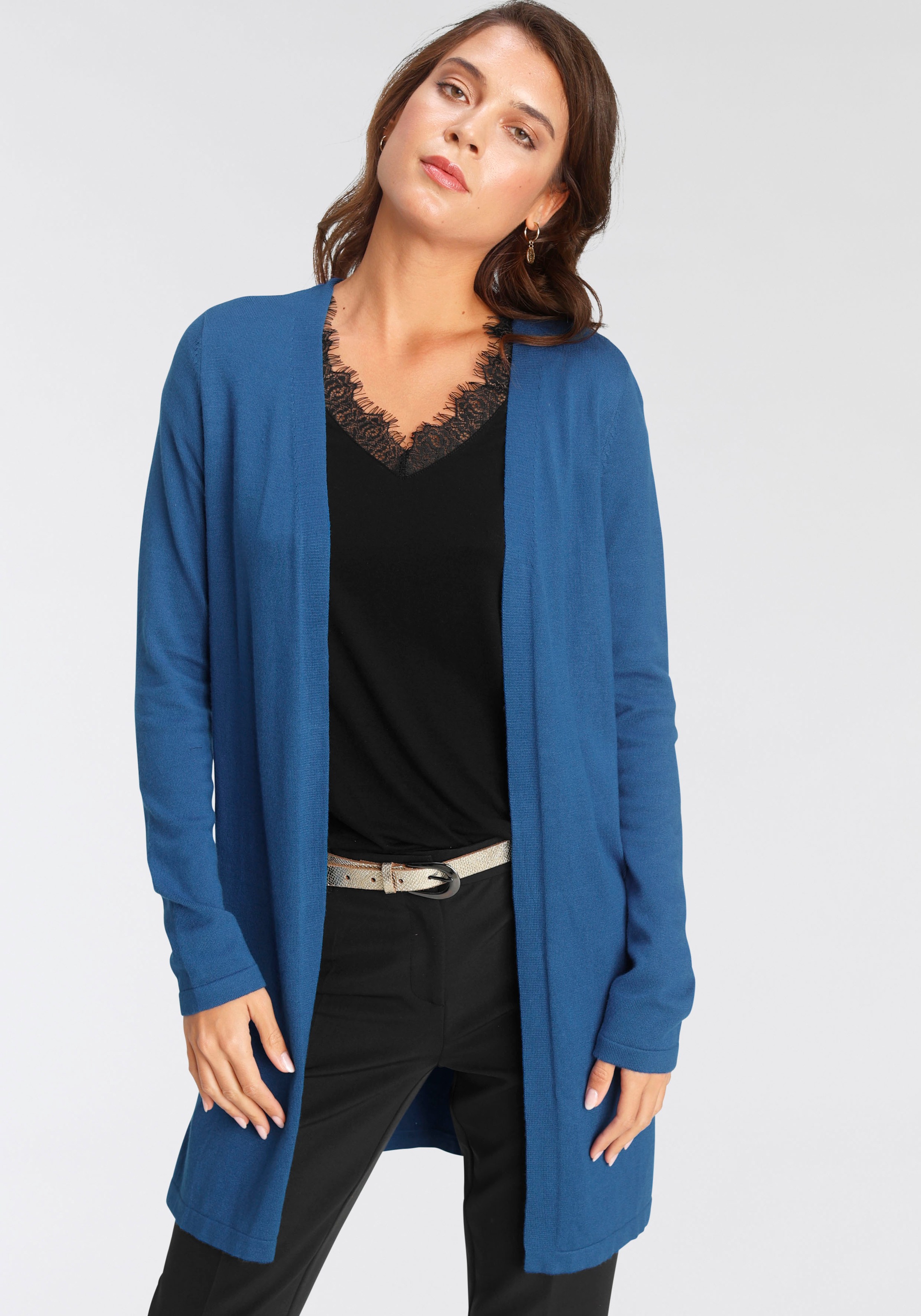 Image of Laura Scott Cardigan, mit seitlichen Schlitzen bei Ackermann Versand Schweiz