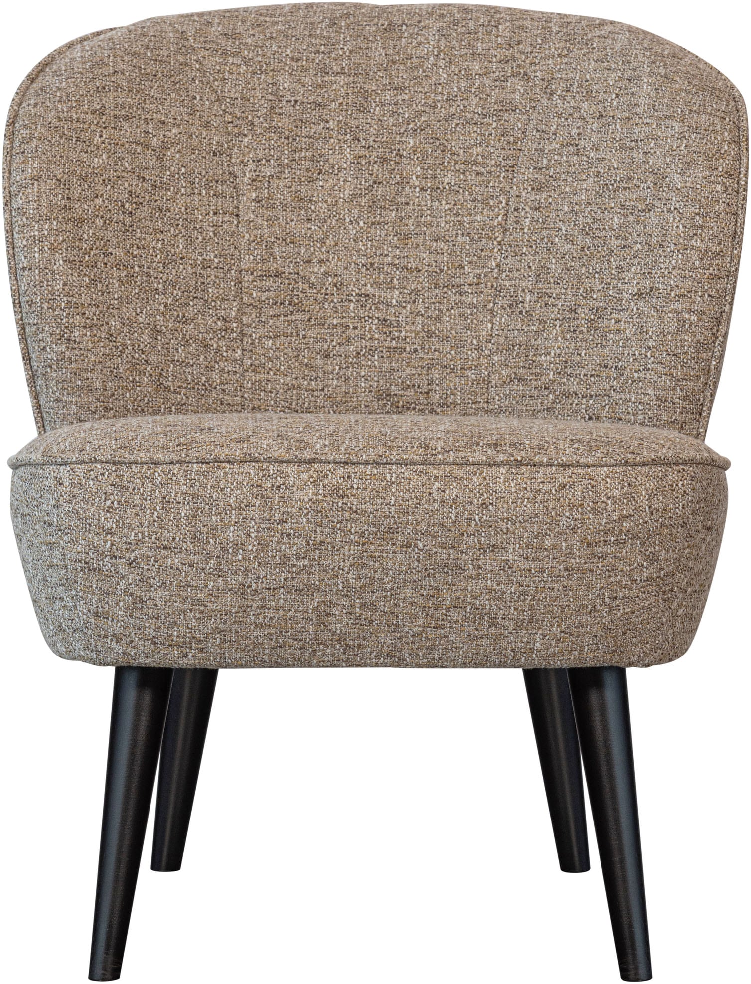 Image of WOOOD Sessel "Sara Bezug mit Birkenholzbeinen, mittlere Sitzhöhe, H71 x B59 x T70 cm" Melange bezug,Tragkraft 90 kg, Hohe Verschleissfestigkeit