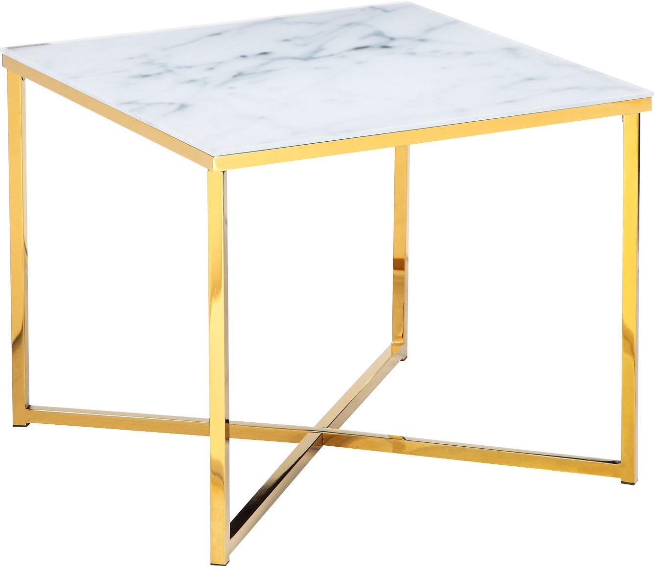 Image of SalesFever Beistelltisch "Caorle Stilvoller Tisch" Elegante Tischplatte in edler Marmoroptik