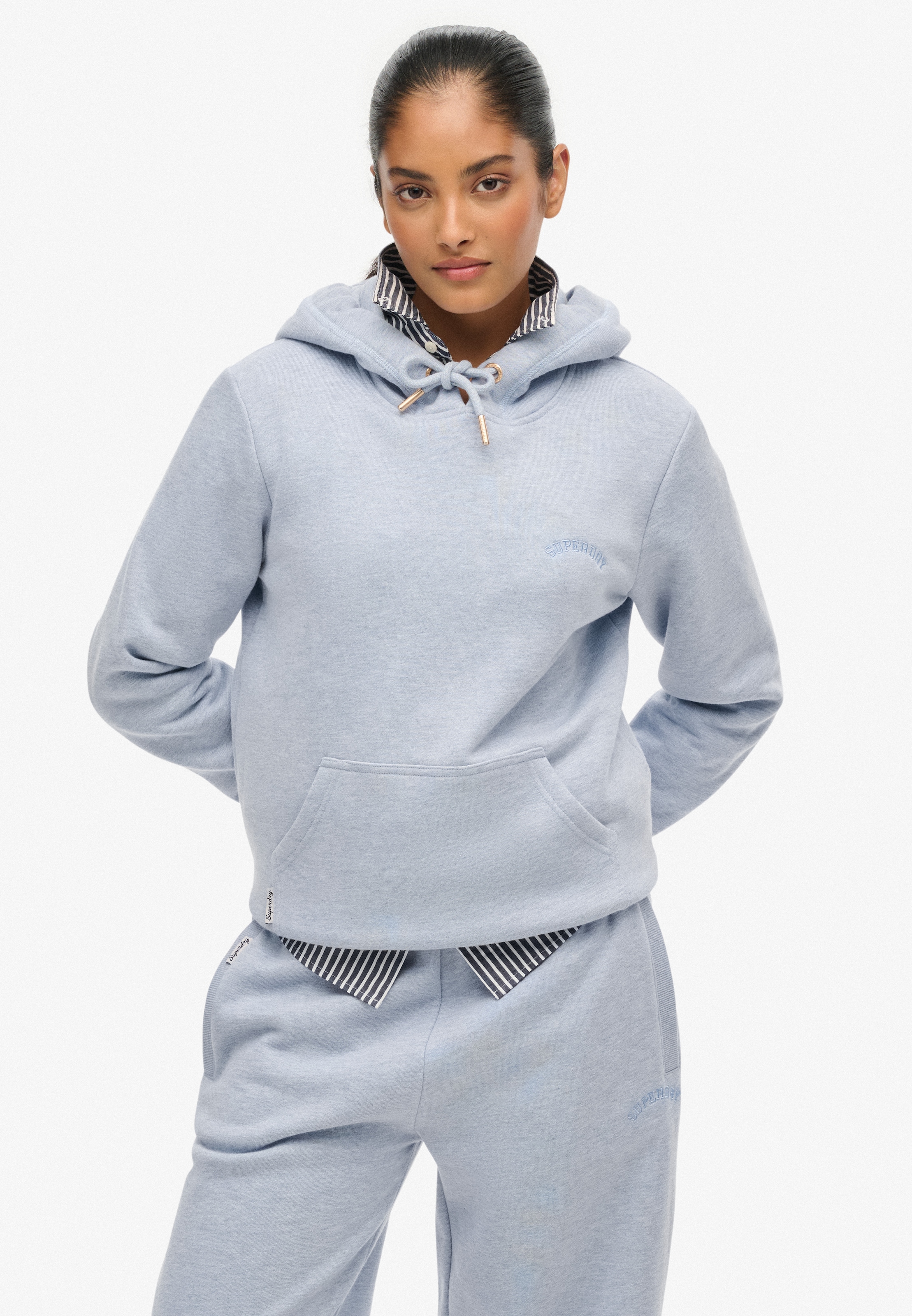 Image of Superdry Kapuzensweatshirt, mit Baumwolle, Regular Fit, Rippbündchen am Saum, pflegeleicht