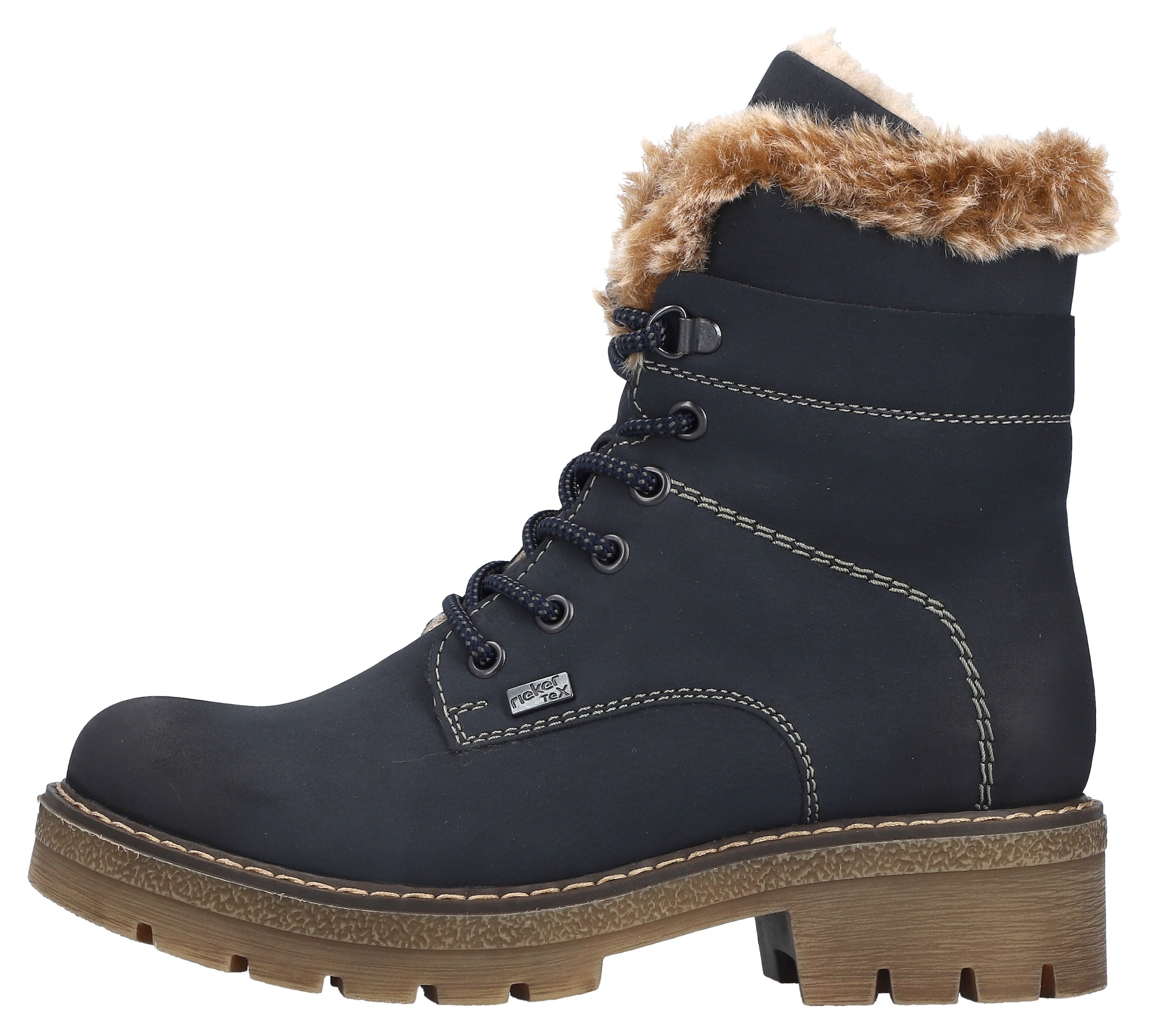 Rieker Bottes d'hiver  bottines à lacets, bottes d'hiver avec membrane imperméable riekerTEX