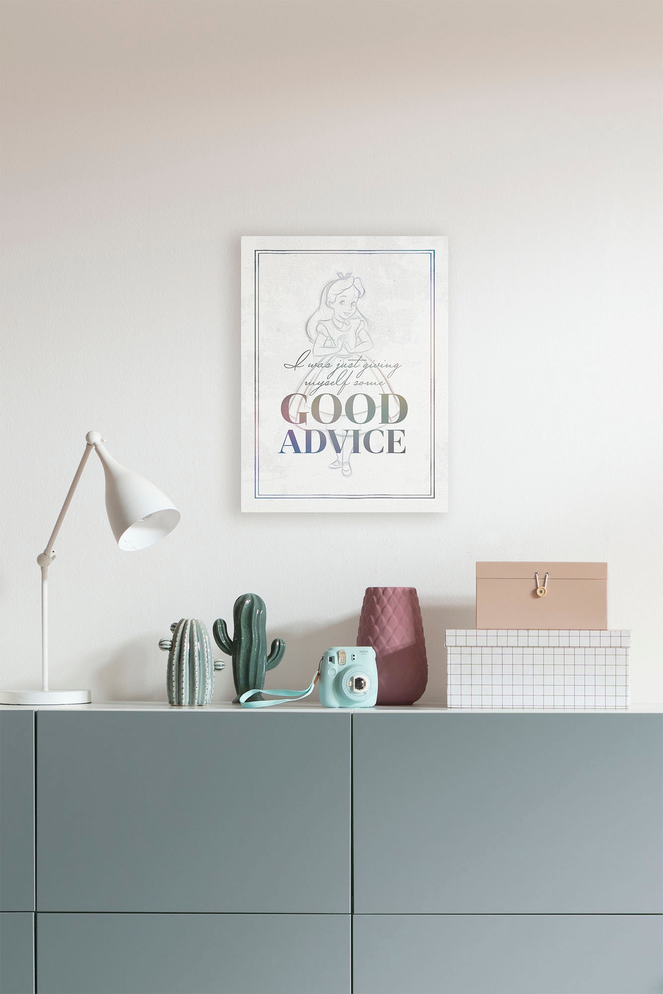 Komar Tableau sur toile »Alice Just Saying - Grösse 30 x 40 cm« 30 x 40 cm (Breite x Höhe), 1 cuis tlg. Keilrahmenbild mit Echtholzrahmen, Kinderzimmer