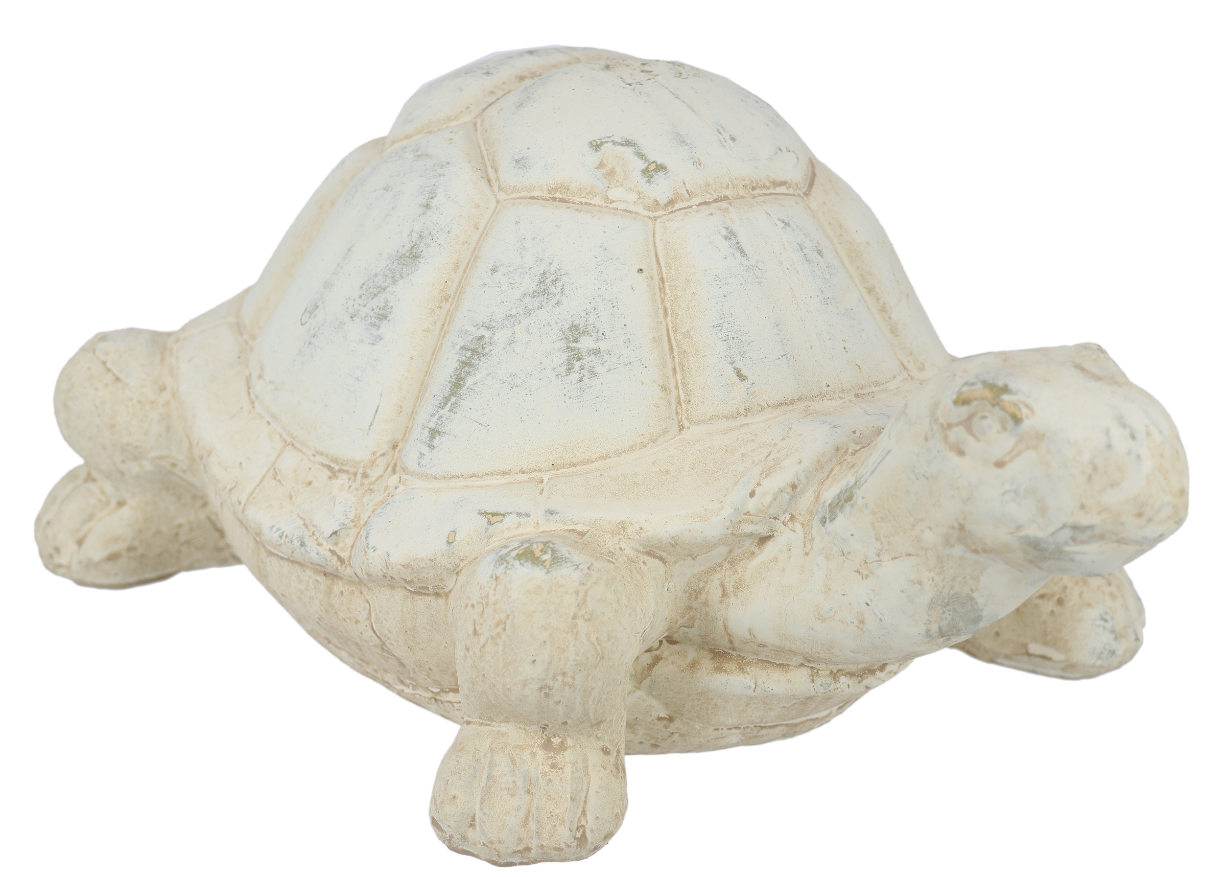Image of I.GE.A. Dekofigur "Schildkröte aus Keramik" Deko Garten Figur Antik-Look Panzertier Gartendeko Tierfigur Statue