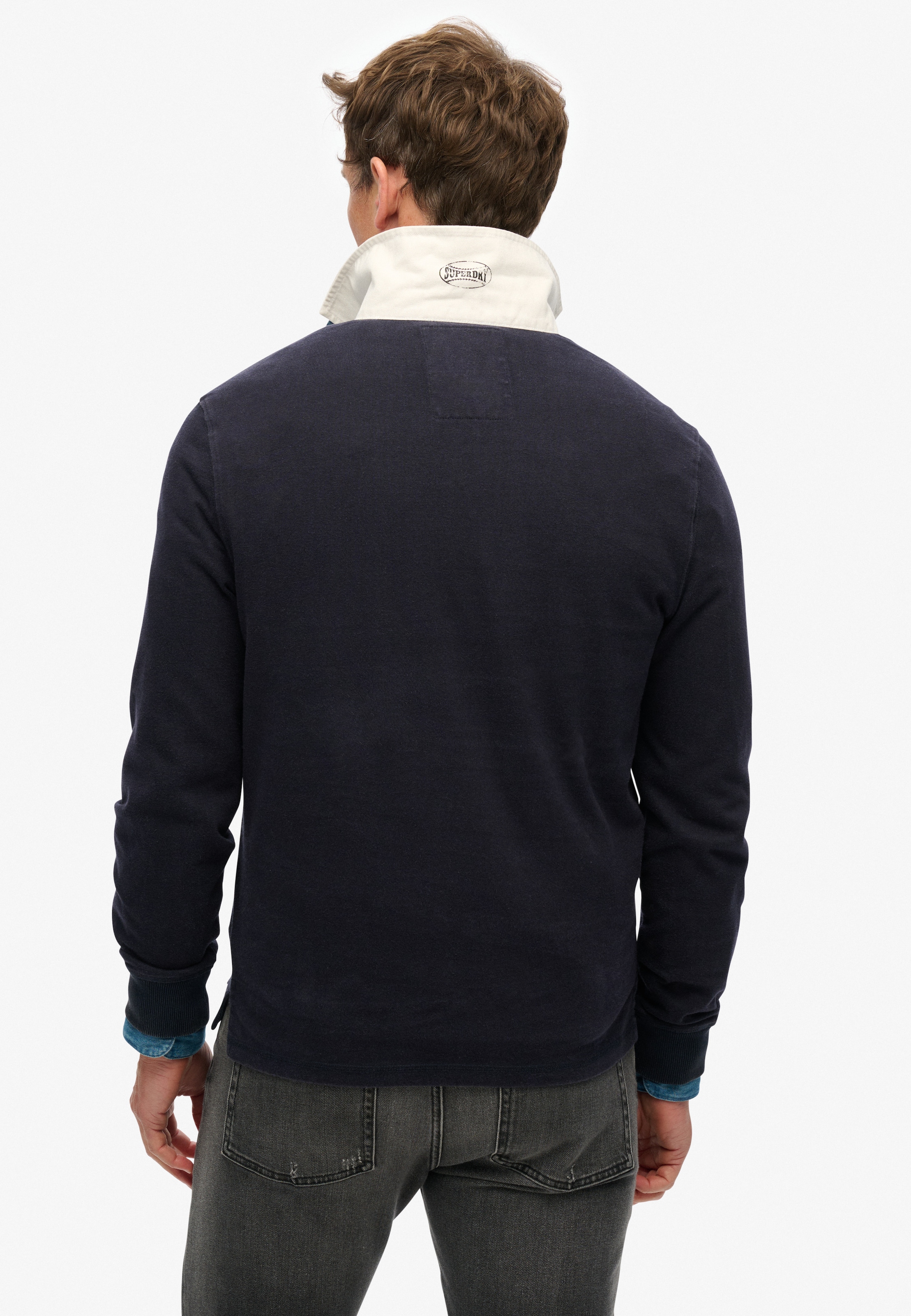 Superdry T-shirt à manches longues »VINTAGE ATHLETIC RUGBY« Baumwolle, relaxed fit