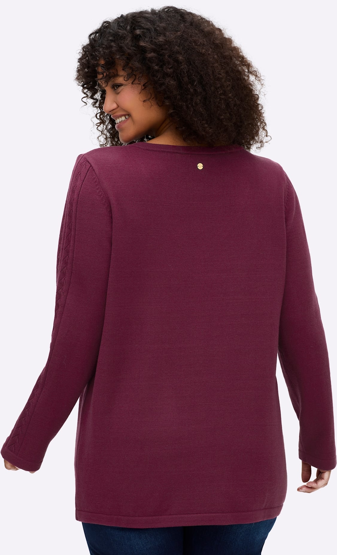 Sheego V-Ausschnitt-Pullover »Pullover«