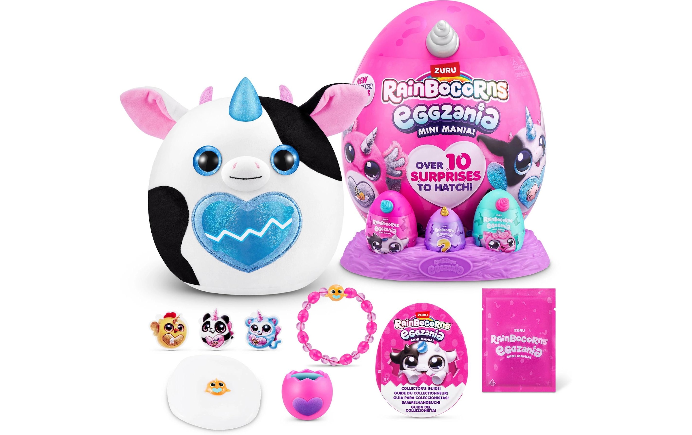 ZURU Plüschfigur »Rainbocorns Eggzania Mini Plush Soft Small assortiert«