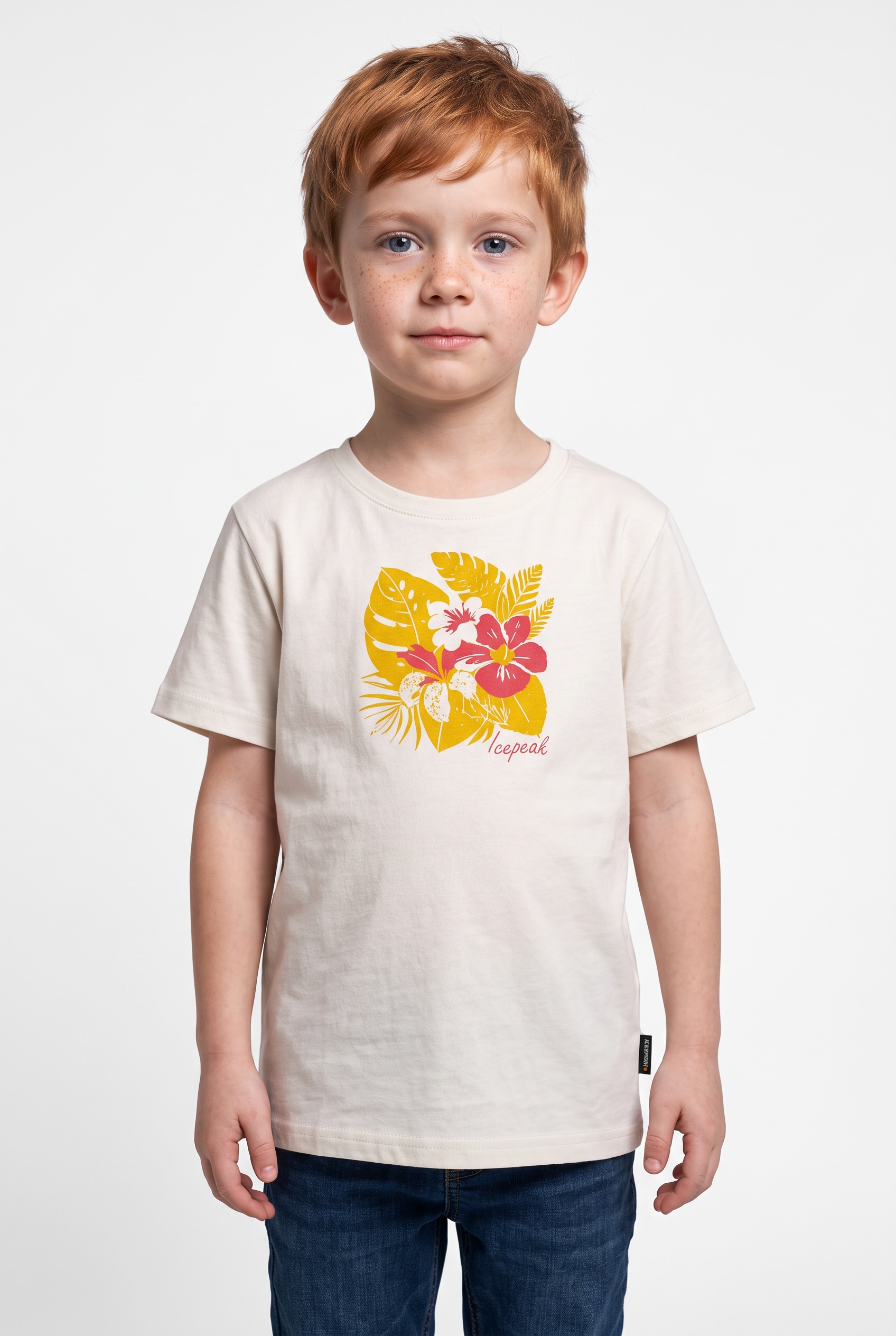 Image of Icepeak T-Shirt "K T-SHIRT LEADVILLE" mit Druck, ohne Verschluss, aus Single Jersey, Kurzarm