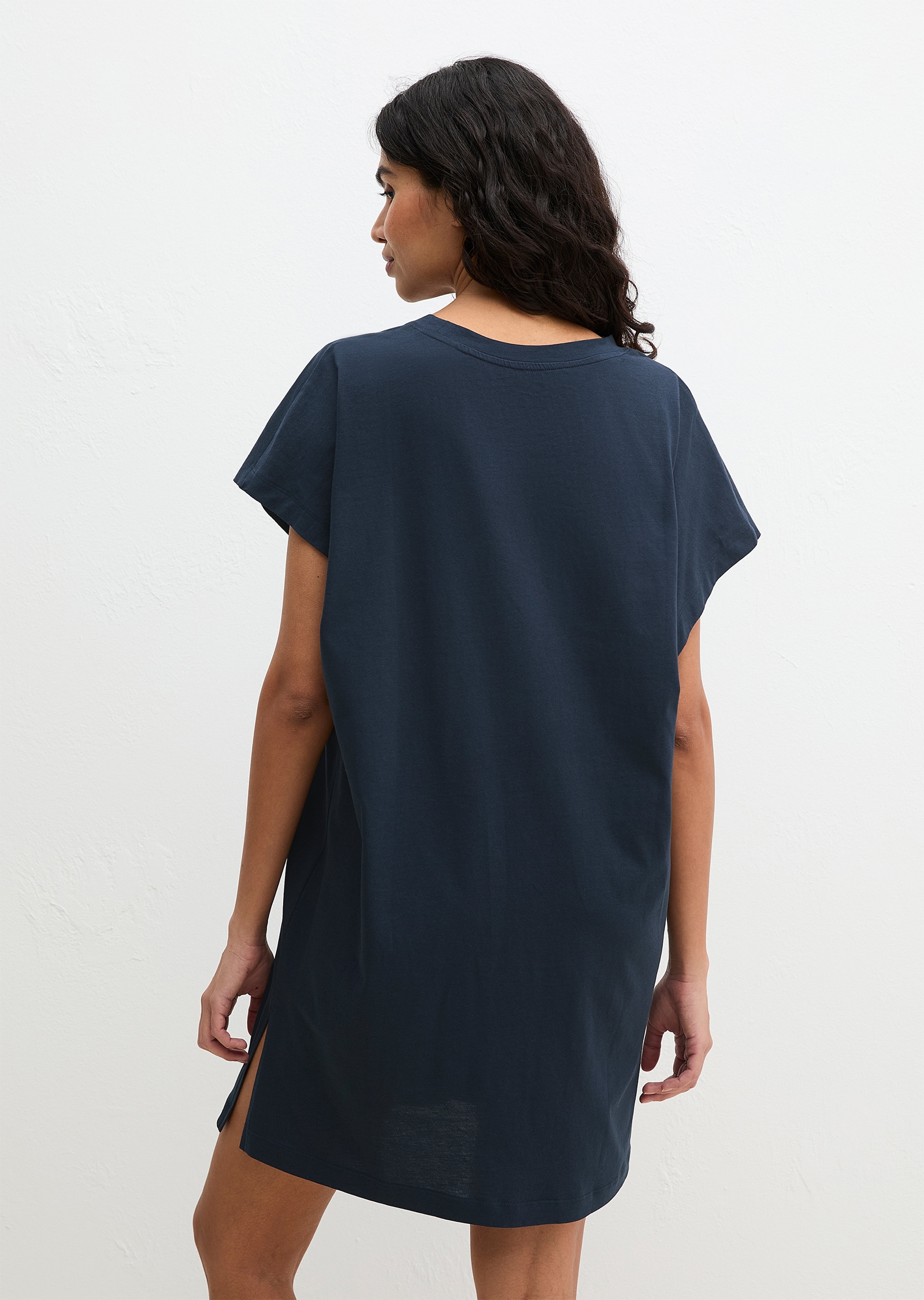 Marc O'Polo Chemise de nuit »Mix N Match Nightdress« mit kurzem Arm und Rundhalsausschnitt