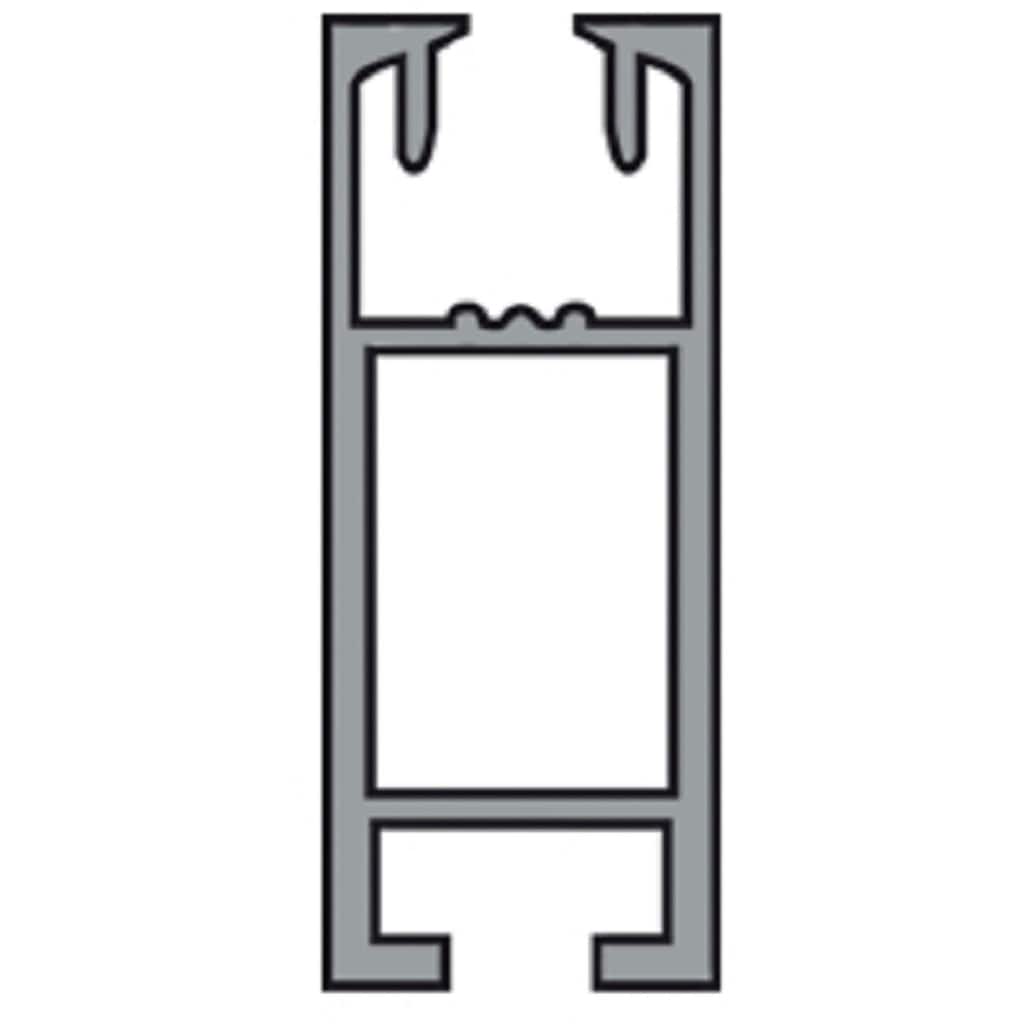 SCHÖNER WOHNEN LAMINAT Gardinenstange »Gardinenstange Matteo mit Innenlauf, rechteckig«, 1 läufig-läufig