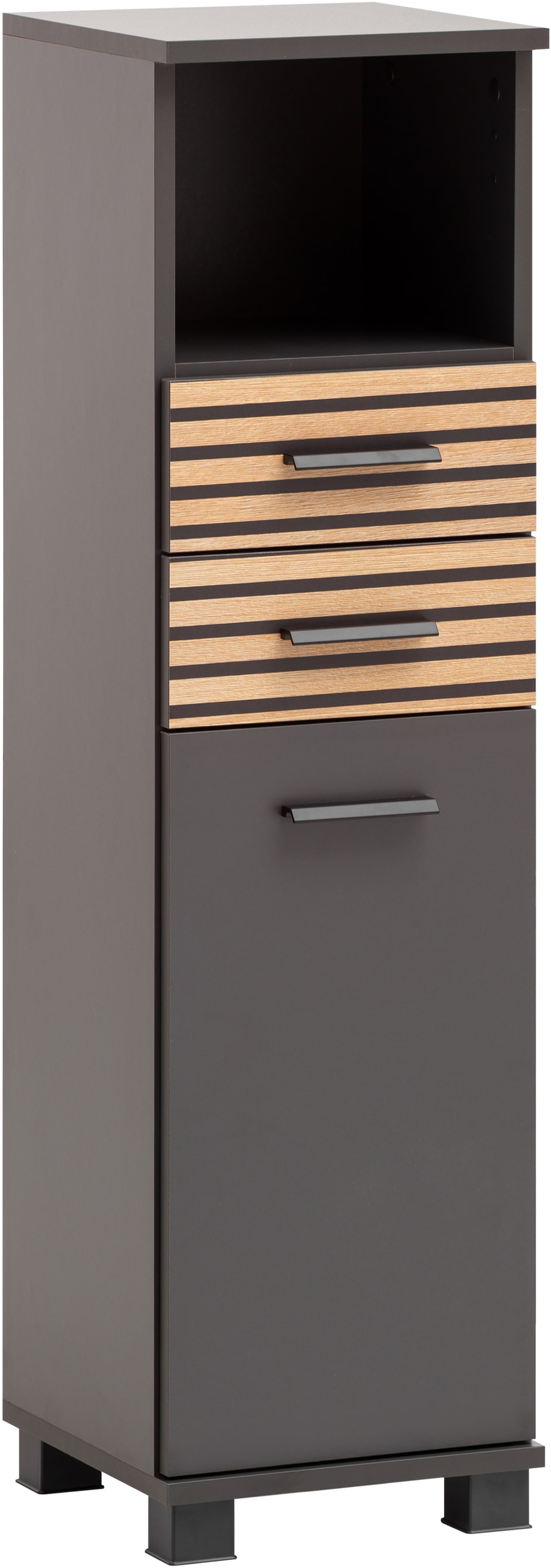 Image of welltime Midischrank "Katta, Breite 30 cm" Wechselbarer Türanschlag, Schubladen mit Akustikprint