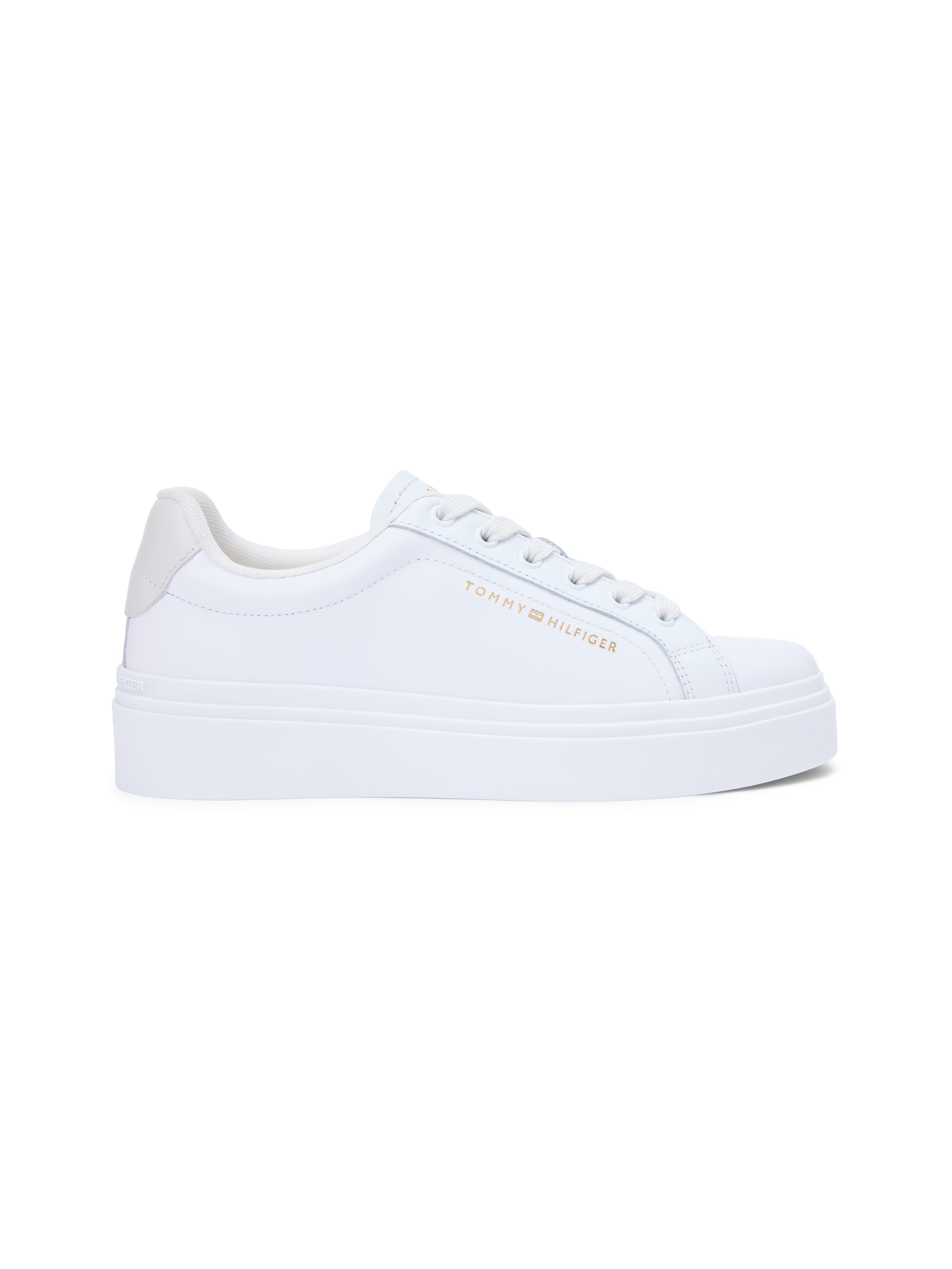 Tommy Hilfiger Baskets à plateforme »TH CHIC CUPSOLE PLATFORM«  chaussure de loisirs, chaussure basse, chaussure à lacets avec coutures décoratives