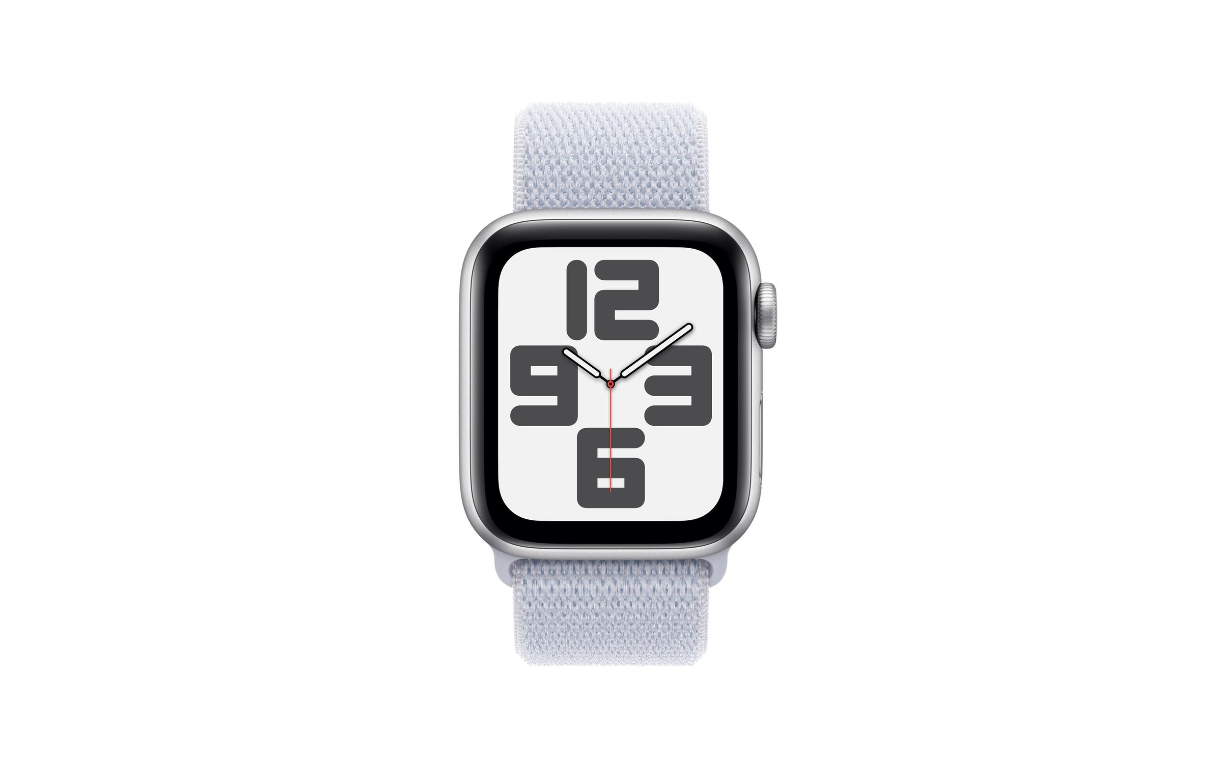 Apple Watch SE (2024), 40 mm, GPS, Sport Loop, Silberfarben