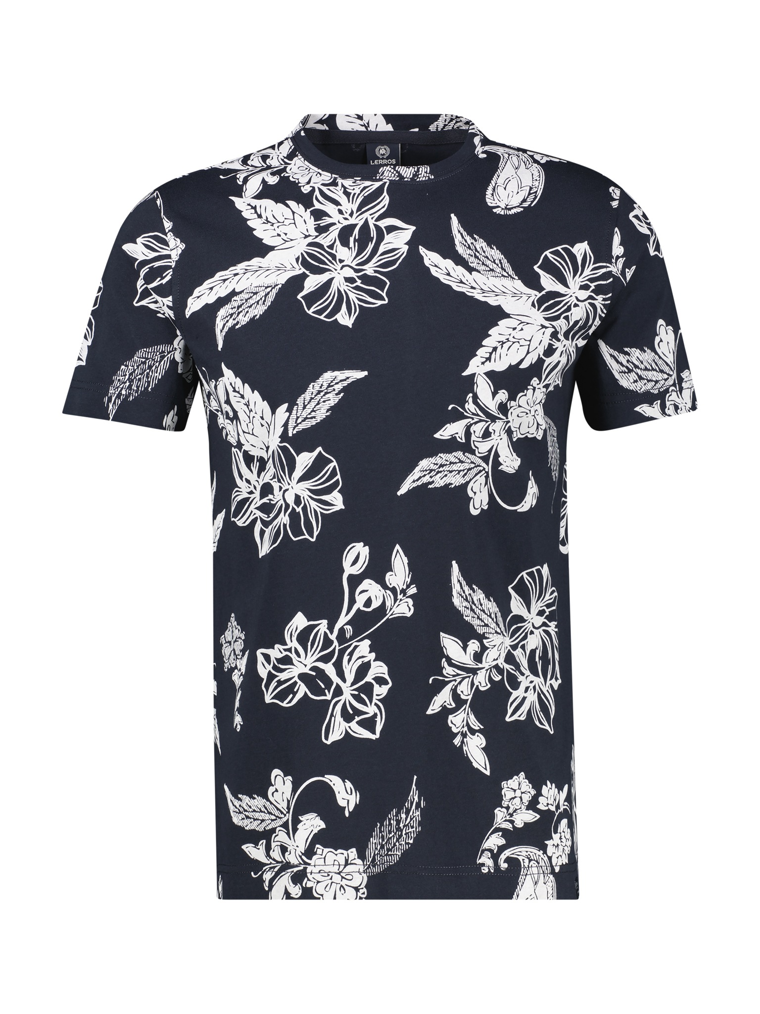 Image of LERROS Kurzarmshirt mit floralem Allover-Print
