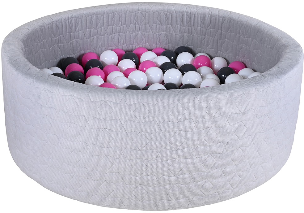 Image of Knorrtoys® Bällebad »Cosy, Geo Grey«, mit 300 Bällen creme/Grey/rose; Made in Europe bei Ackermann Versand Schweiz