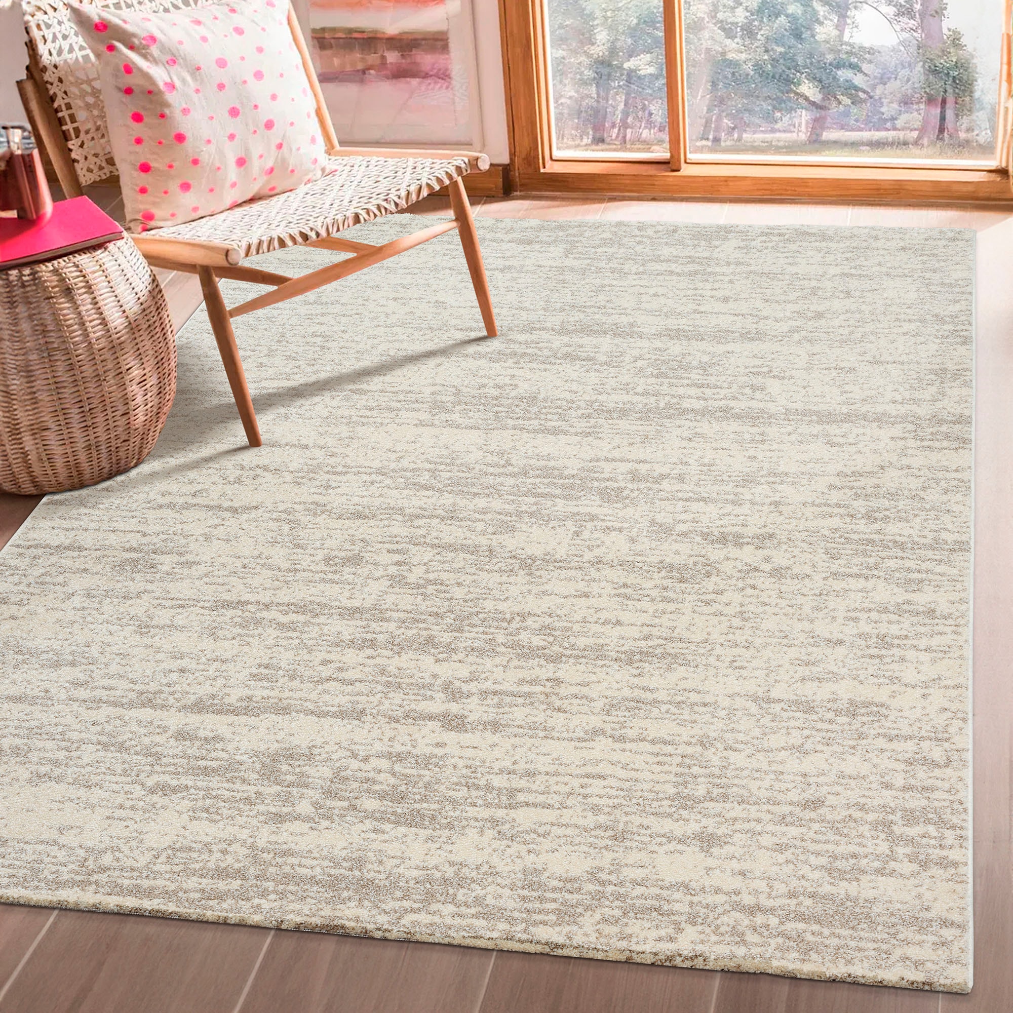Sanat Teppich »Oslo , auch als Läufer und in Rund« rechteckig 10 mm Höhe meliert robuster Kurzflor, Wohnzimmer, Schlafzimmer, auch als Läufer