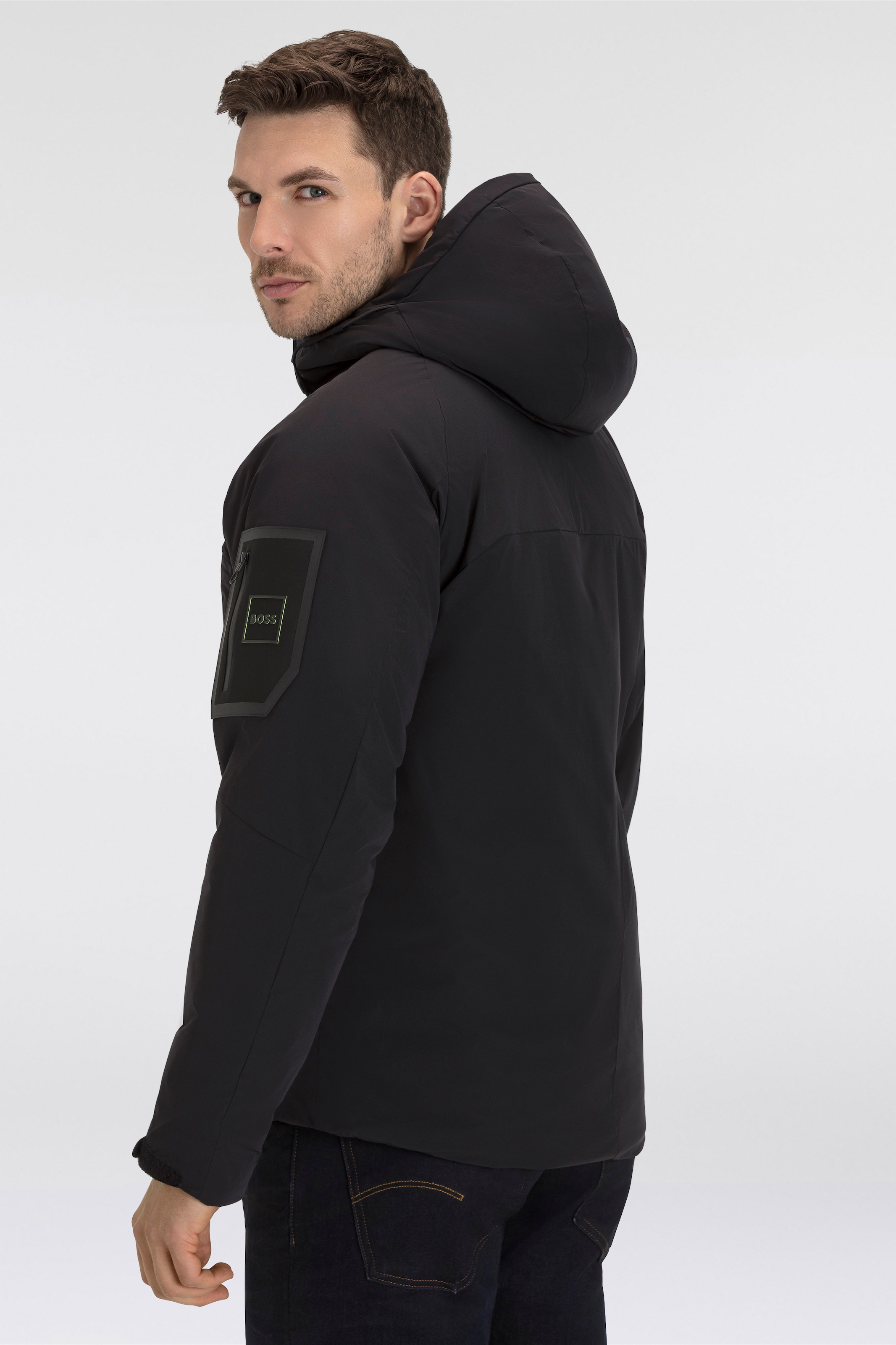 BOSS GREEN Funktionsjacke »J_Leggenda«, mit Kapuze, mit Kapuze
