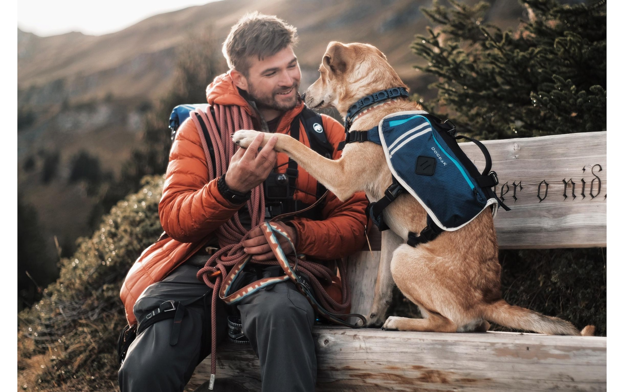   Hunde-Geschirr »DOGPAK Moab Lite Hunderucksack M« Rucksack und Wandergeschirr für Hunde aus «Die Höhle der Löwen»