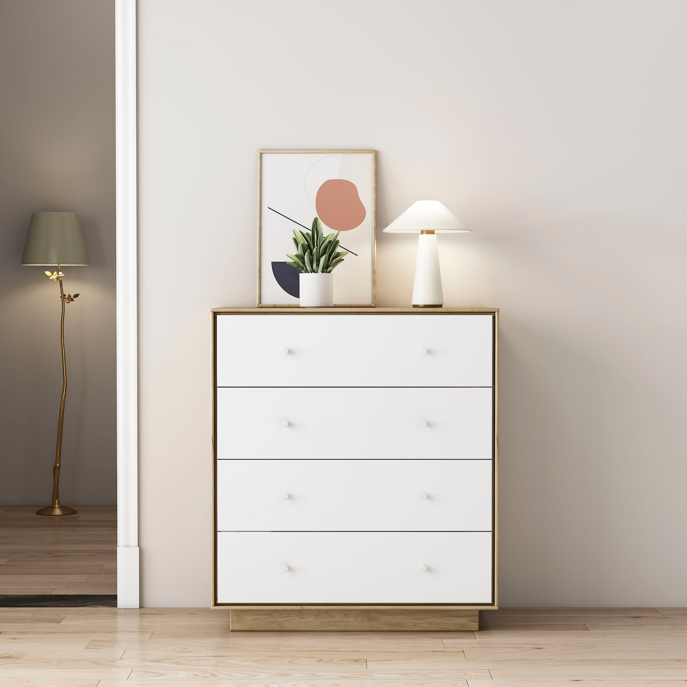 GOODproduct Kommode »Blaire« kratzfeste Melaminoberfläche, ABS-Kanten und FSC-zertifiziertem Holz