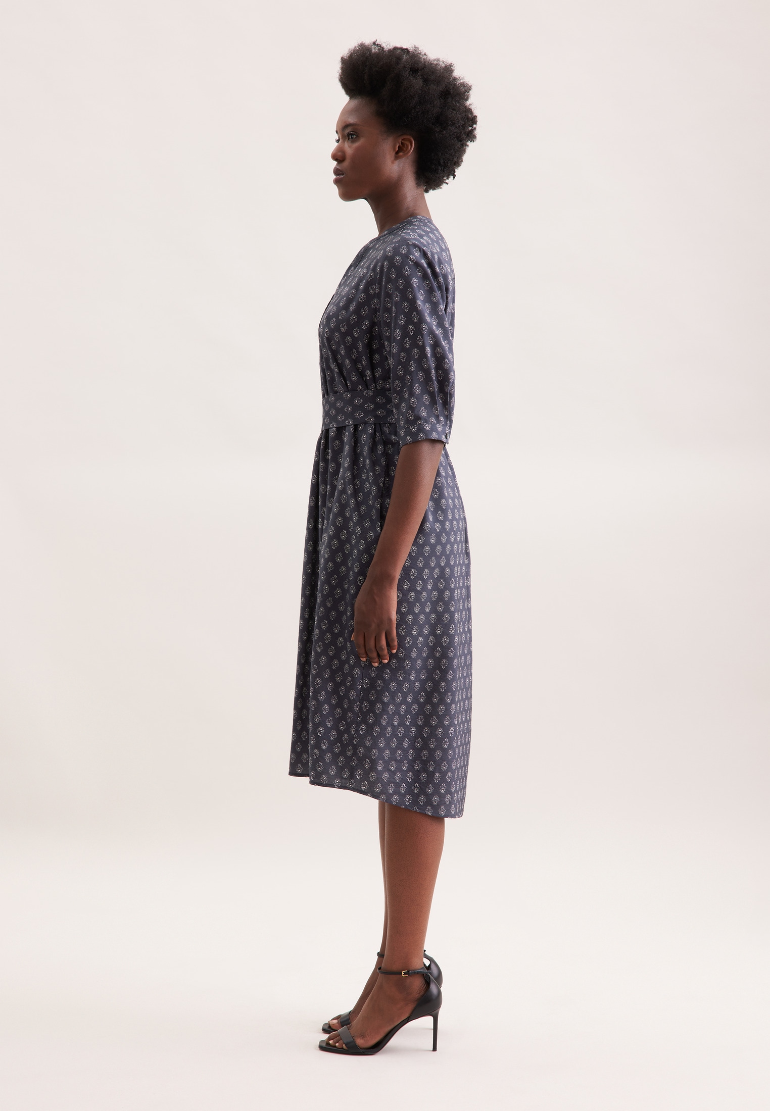 seidensticker Blusenkleid 3/4 V-Neck Druck