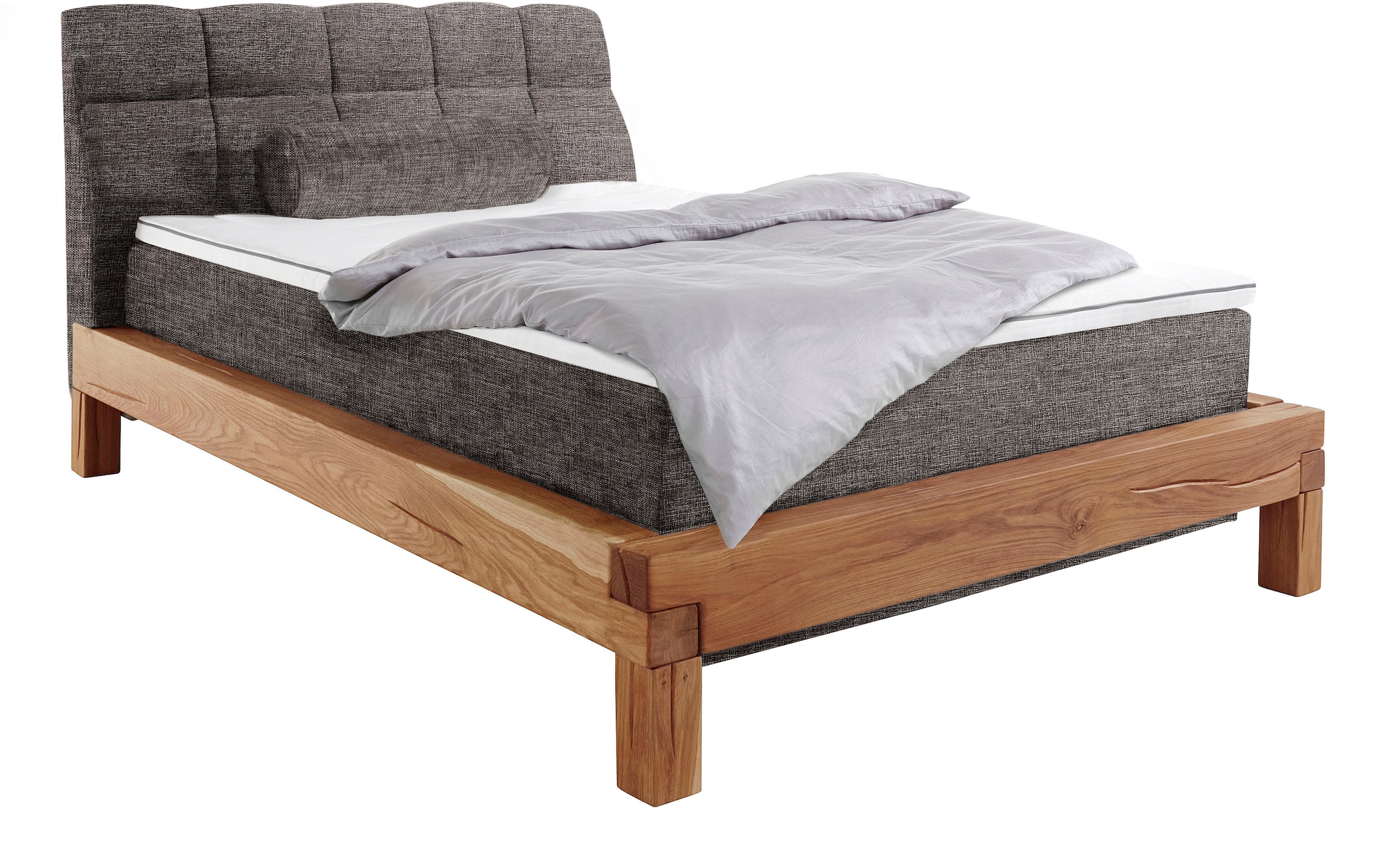 Home affaire Boxspringbett »Villads«, Liegefläche: 140/200 cm, aus Balkeneiche, Inside-Boxspring-Unterbau